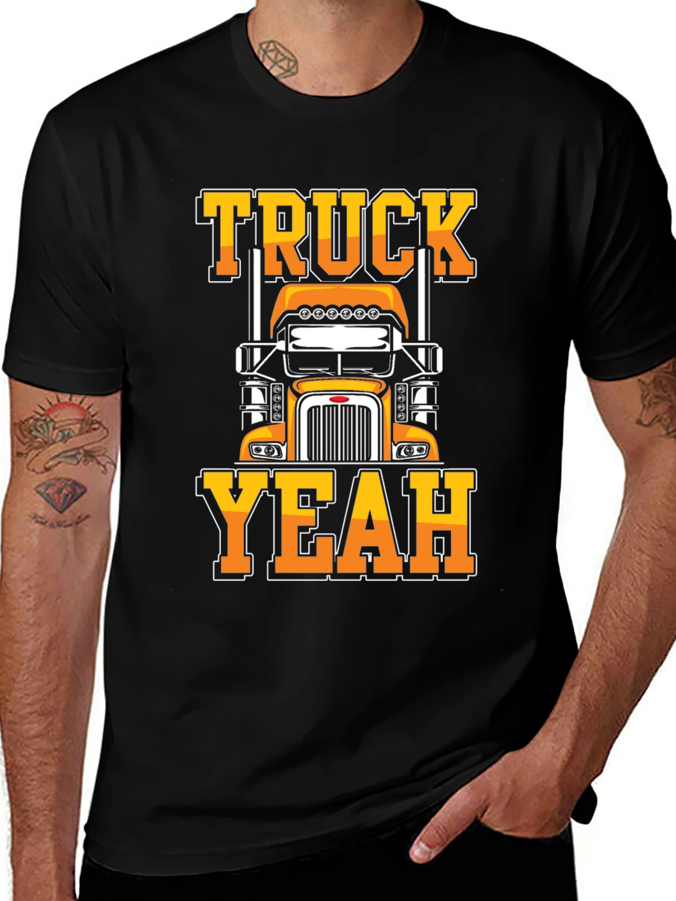 Variant 29 of Truck Yeah Graphic Tee - Cool Trucker T-Shirt