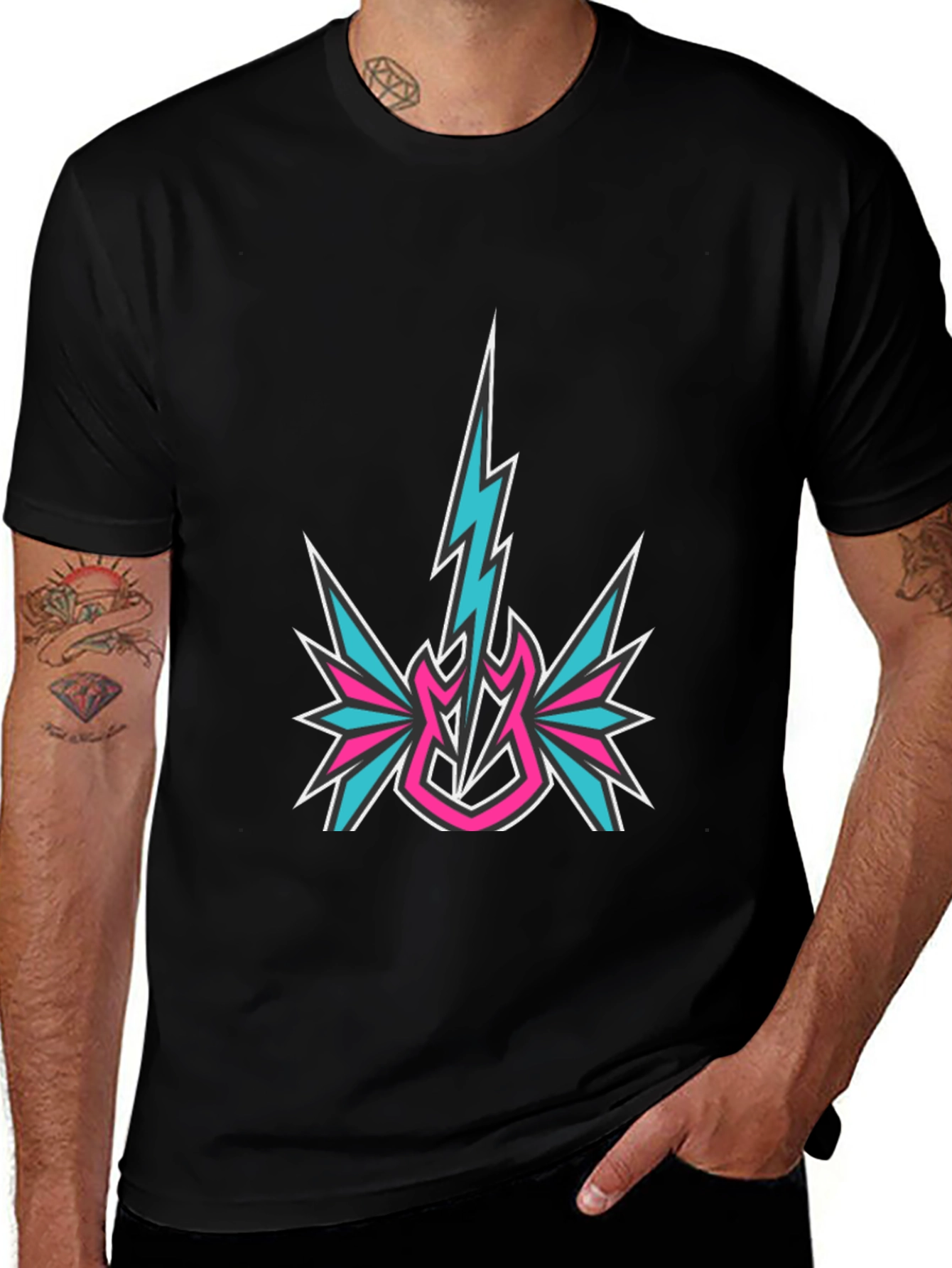 Variant 30 of Bold Electric Guitar T-Shirt