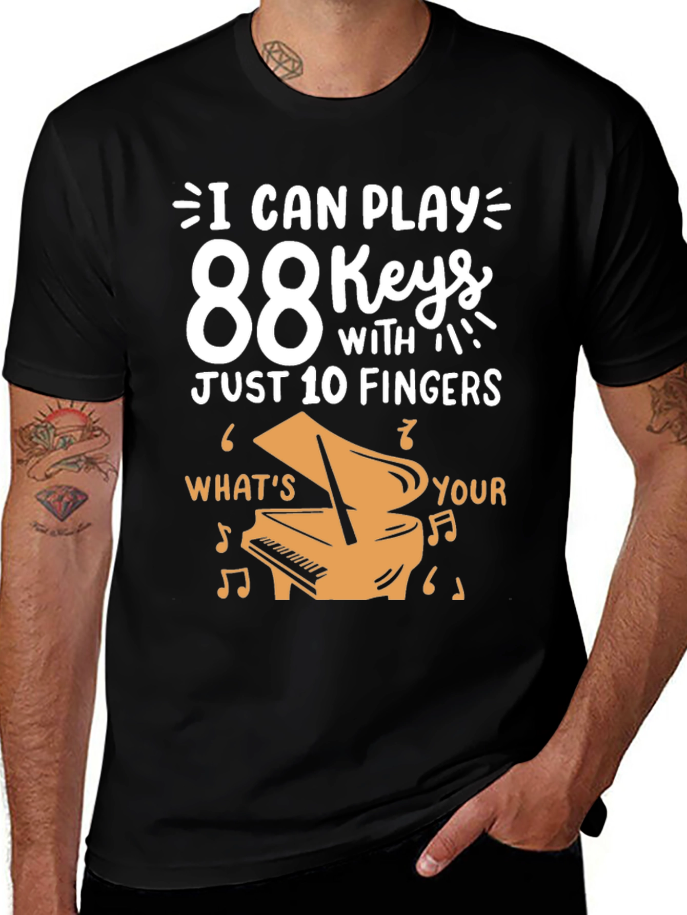 Variant 28 of 88 Keys Piano Player T-Shirt - Music Lover Gift