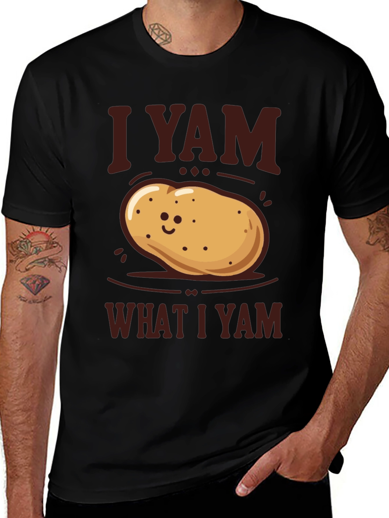 Variant 12 of I Yam What I Yam Potato T-Shirt - Funny Graphic Tee