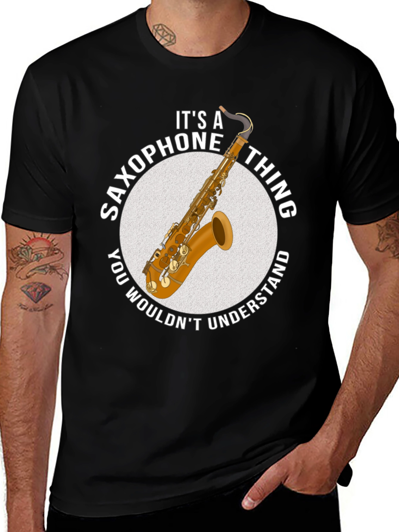 Variant 6 of Saxophone Thing Graphic T-Shirt