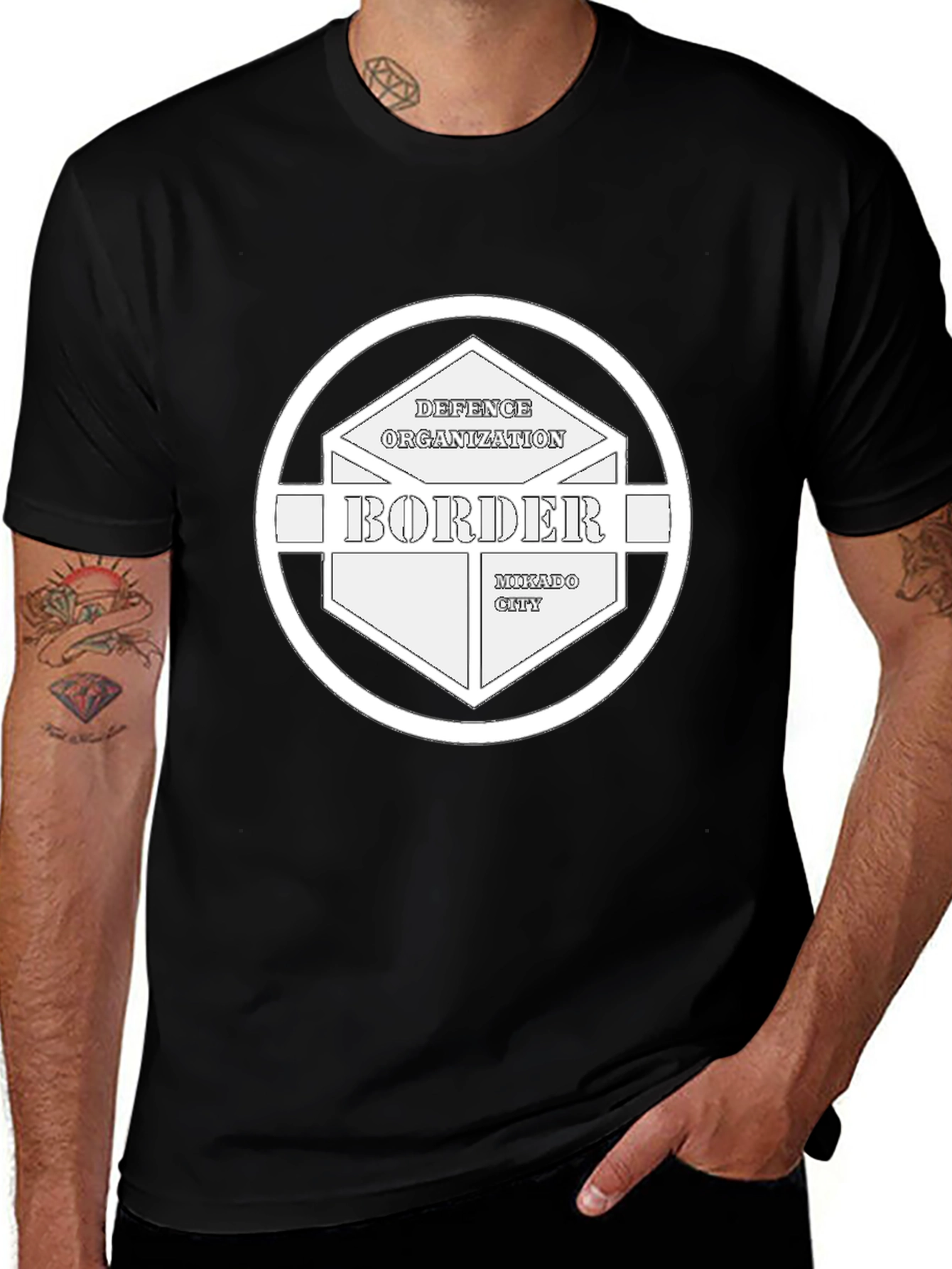 Variant 22 of Defence Organization Border City Graphic T-Shirt