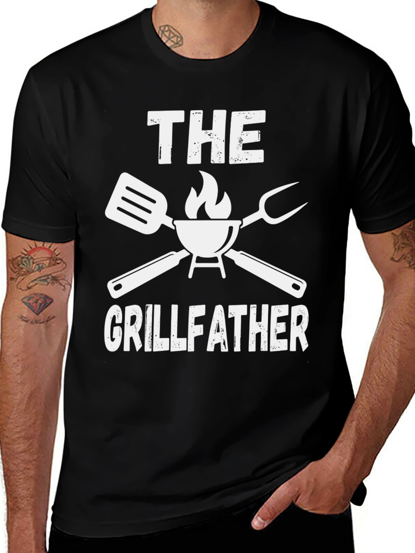 Variant 4 of The Grillfather T-Shirt - BBQ Master Tee