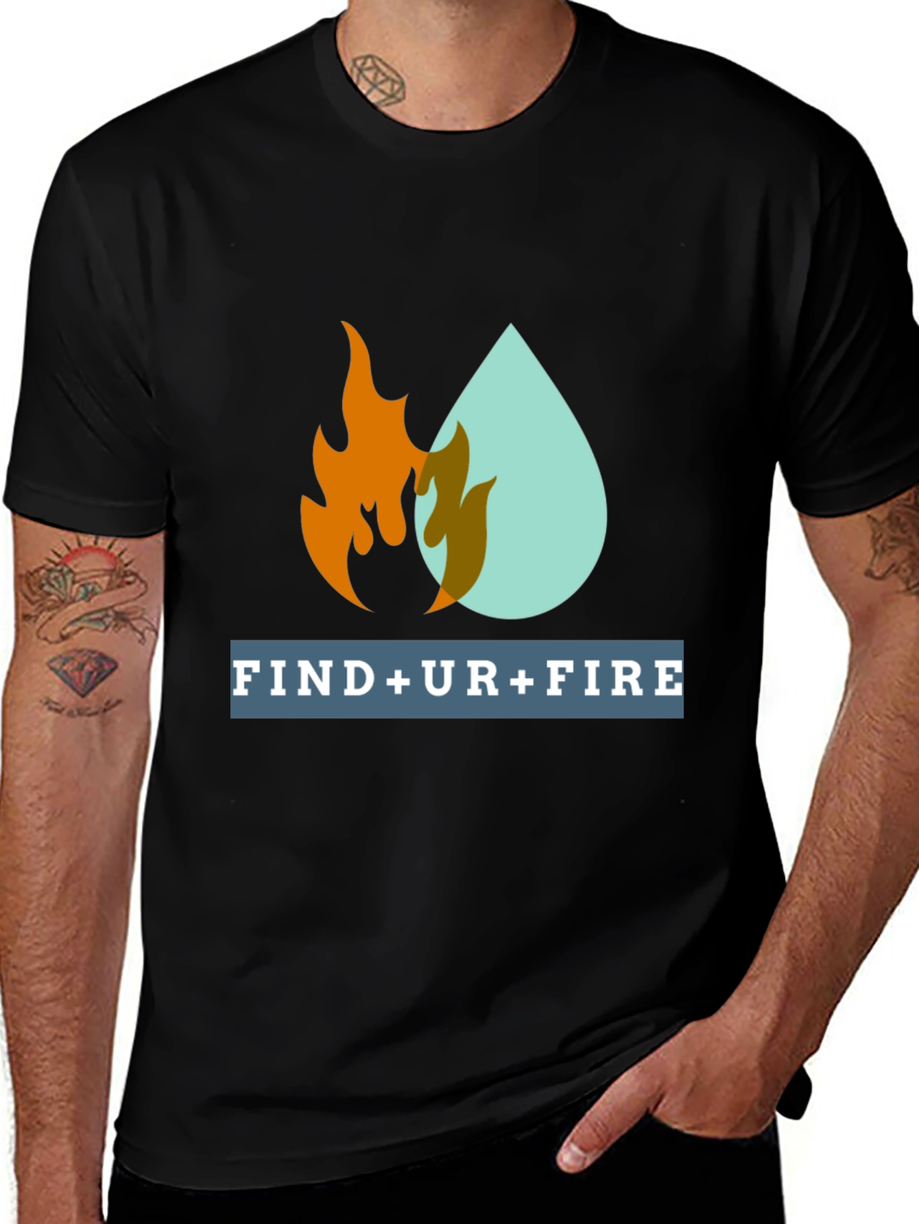Variant 12 of Find Your Fire Graphic Tee - Motivational Design