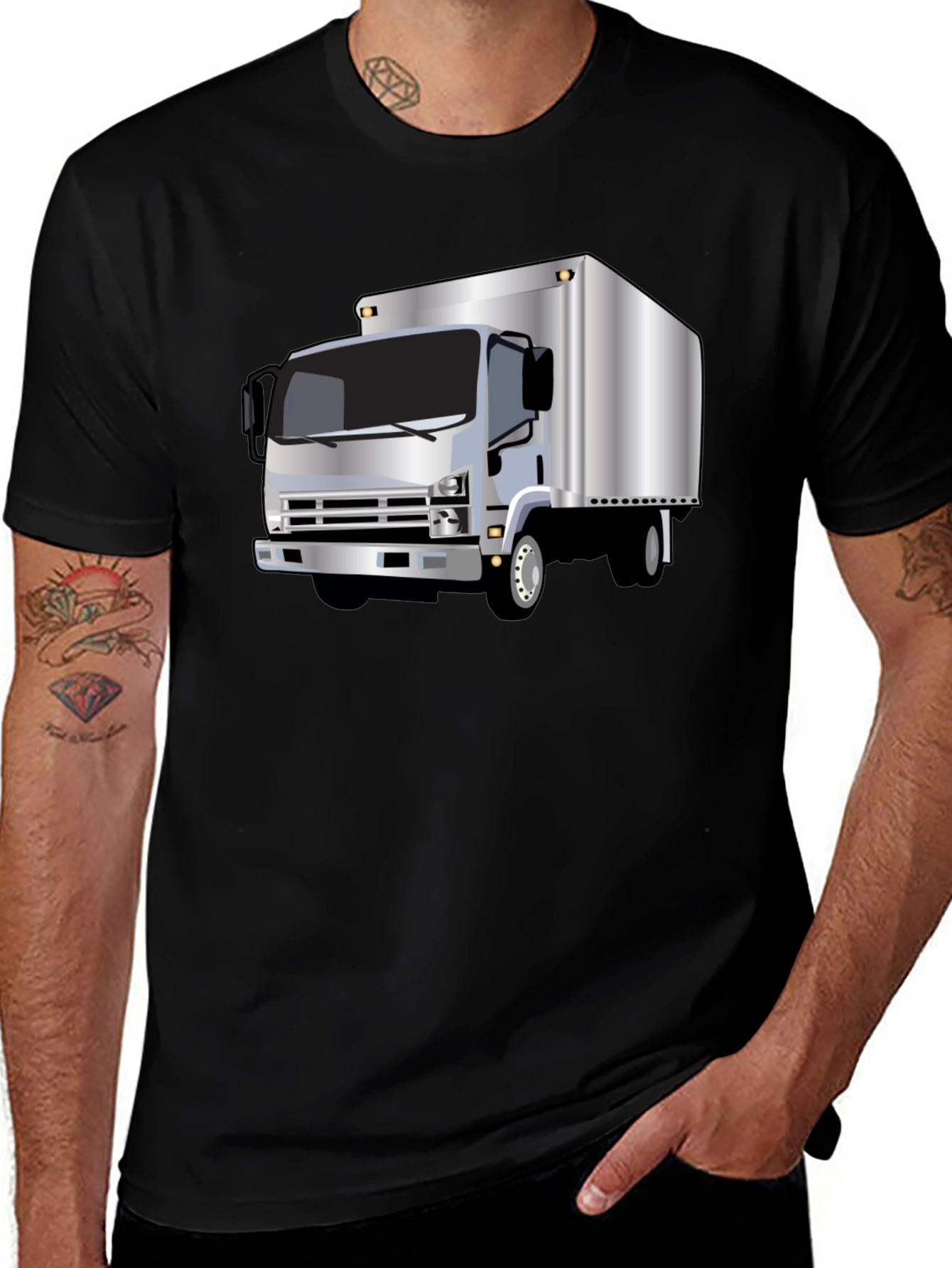 Variant 9 of Truck Graphic Black Tee