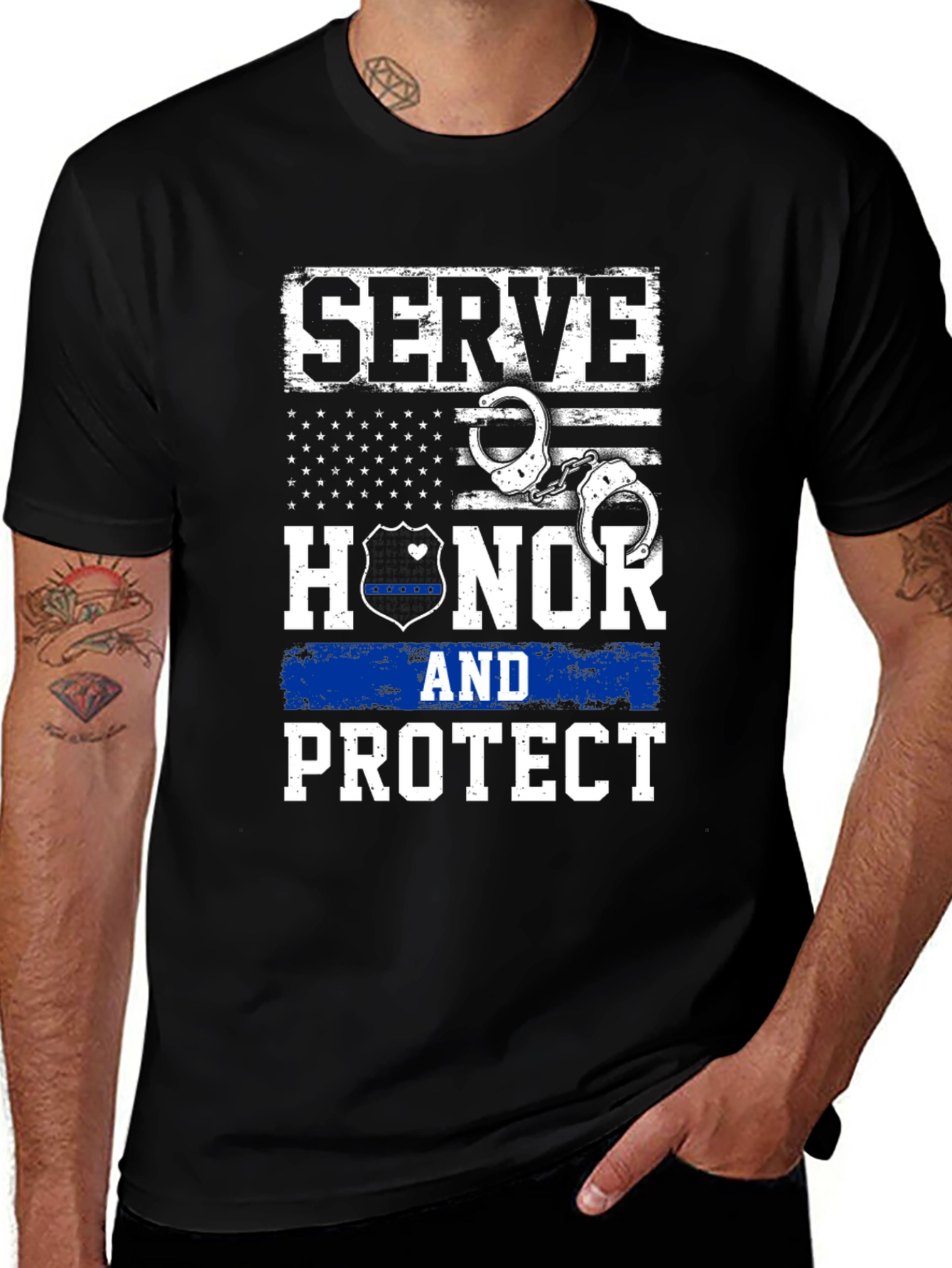 Variant 6 of Serve Honor and Protect T-Shirt