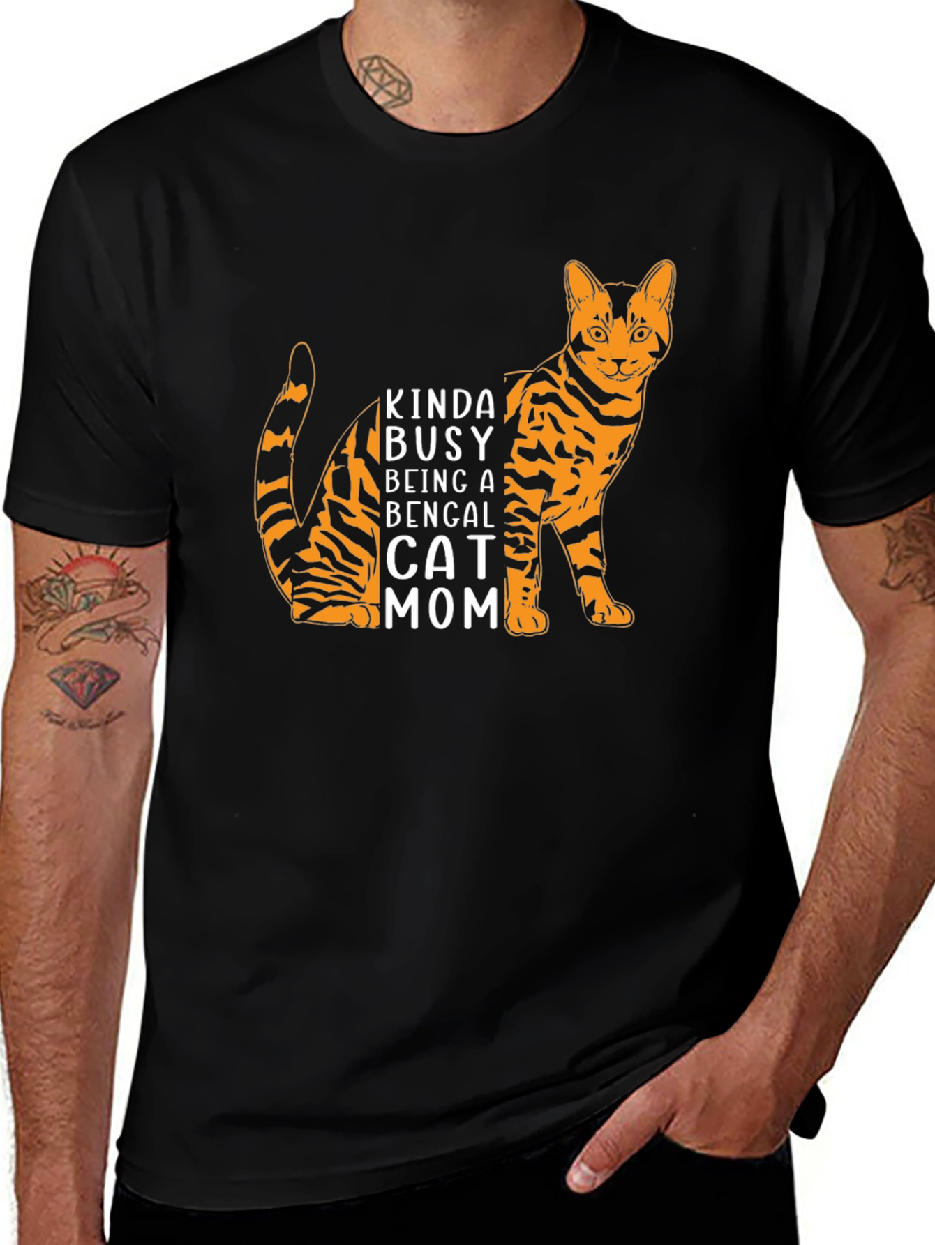 Bengal Cat Mom T-Shirt - Kinda Busy