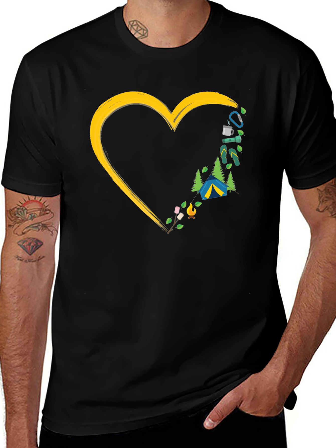 Variant 18 of Camping Heart T-Shirt - Adventure Ready!