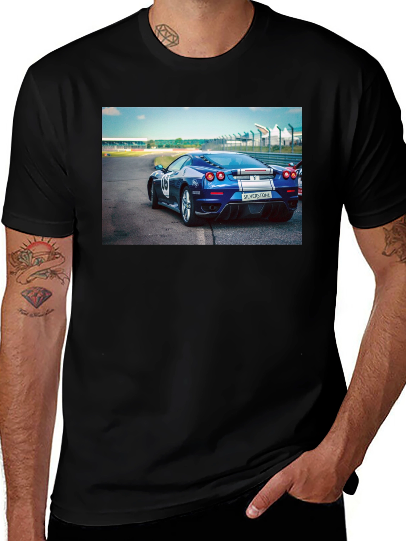 Variant 29 of Sleek Blue Car T-Shirt