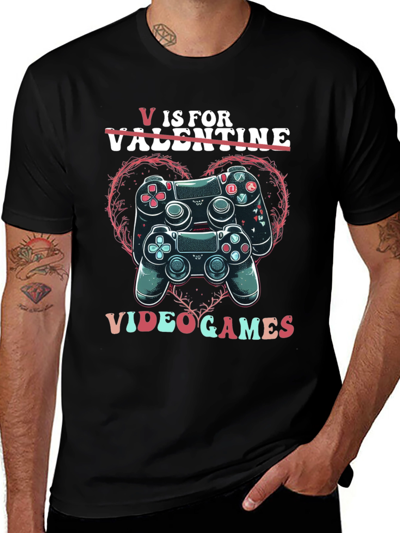 Variant 30 of Video Games Valentine's Day T-Shirt