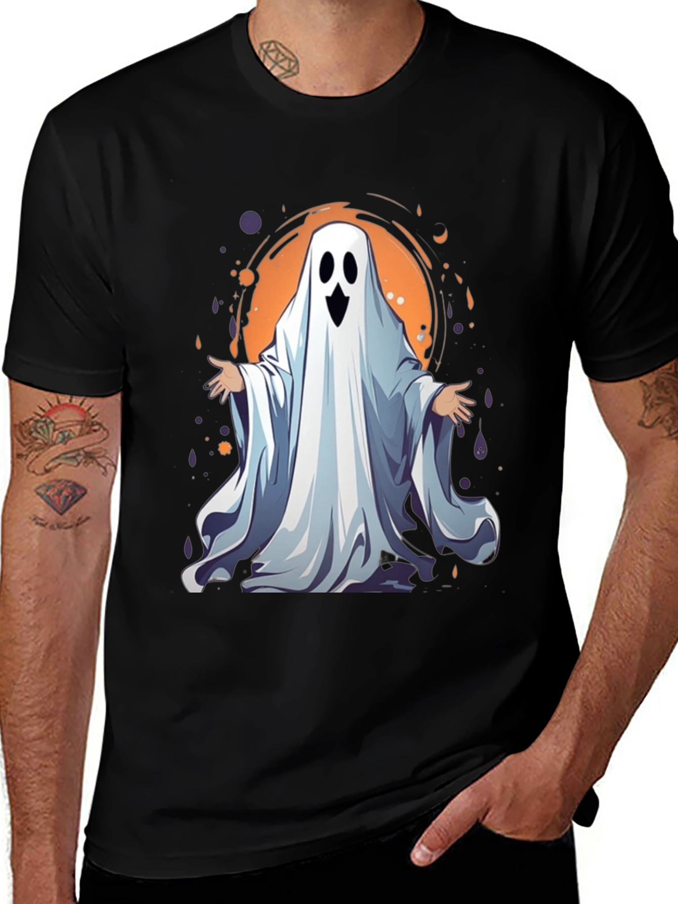 Variant 14 of Spooky Season Ghost Graphic T-Shirt