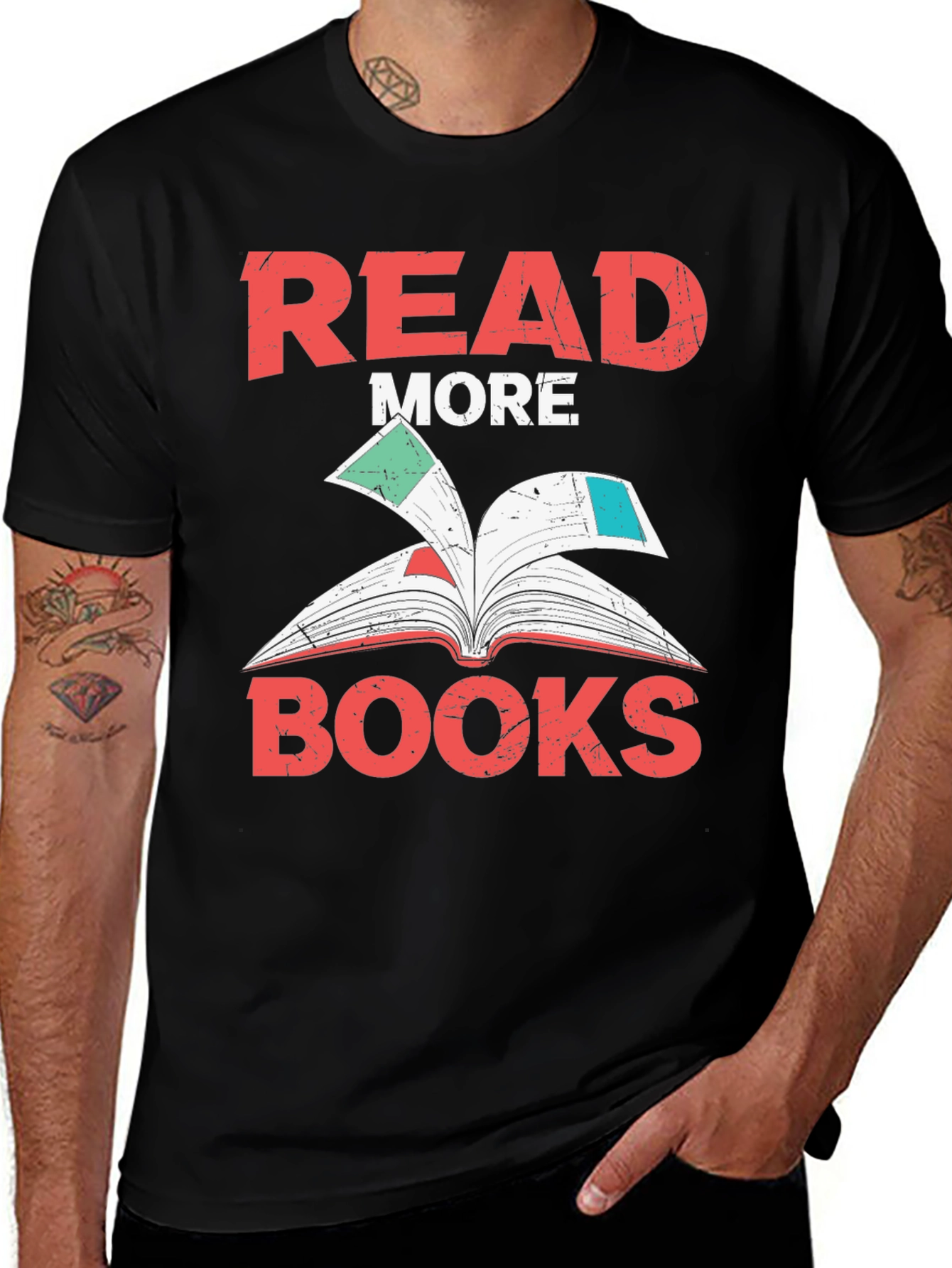 Variant 7 of Read More Books Graphic Tee
