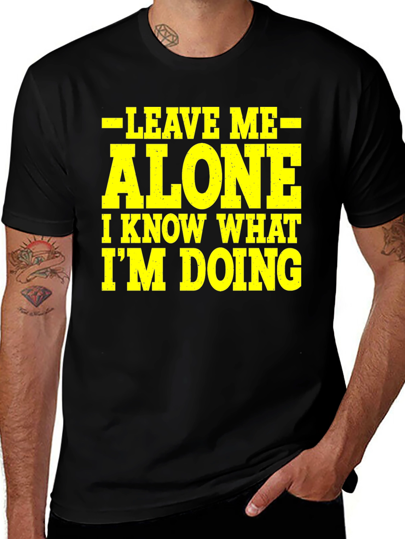 Variant 20 of Leave Me Alone T-Shirt - Funny Sarcastic Graphic Tee