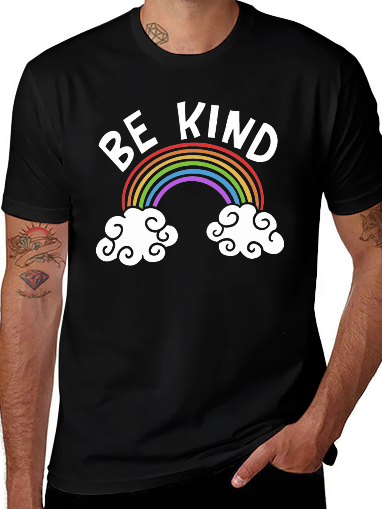 Variant 21 of Be Kind Rainbow Graphic Tee