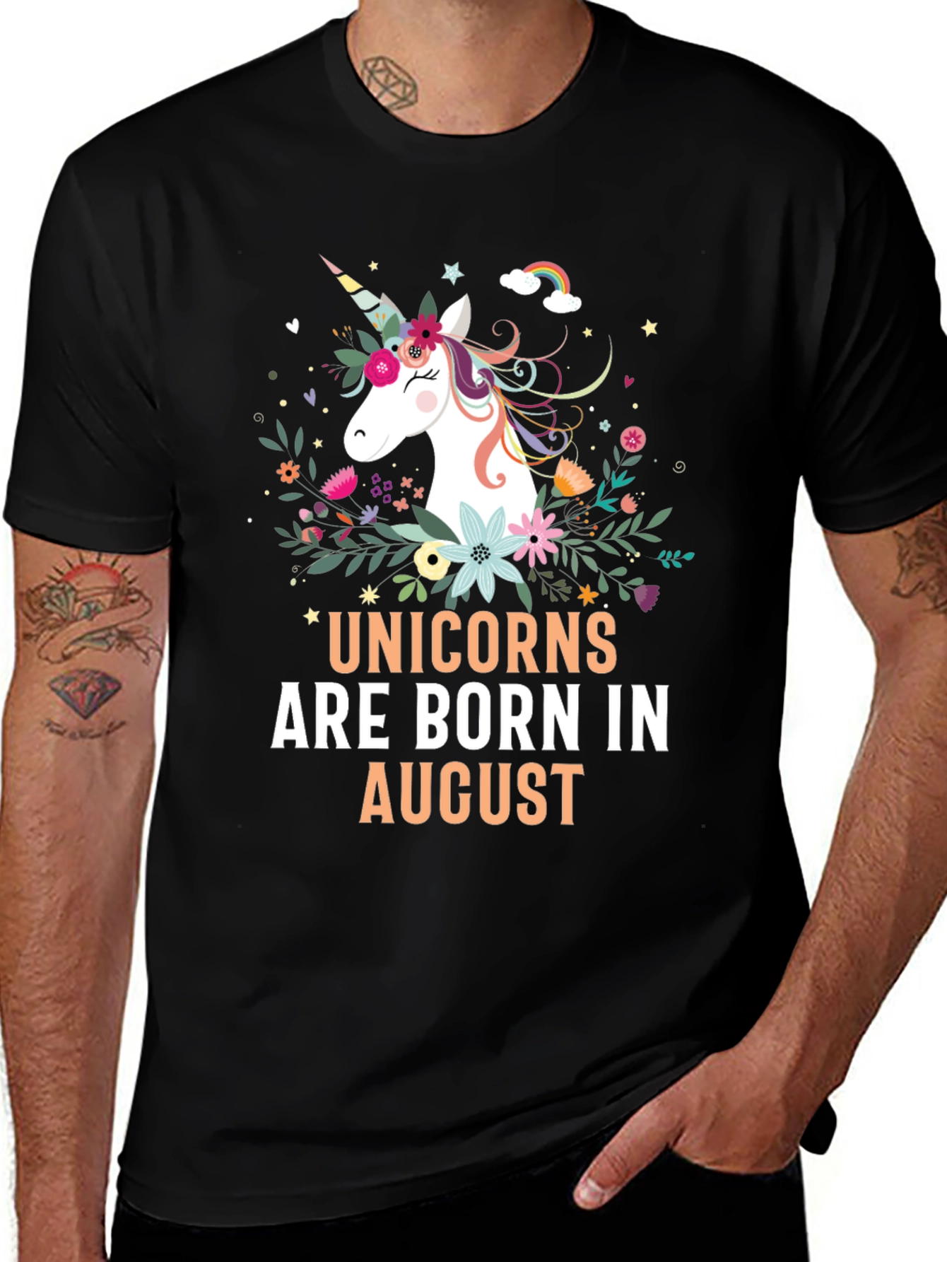 Variant 10 of Unicorns Are Born In August T-Shirt