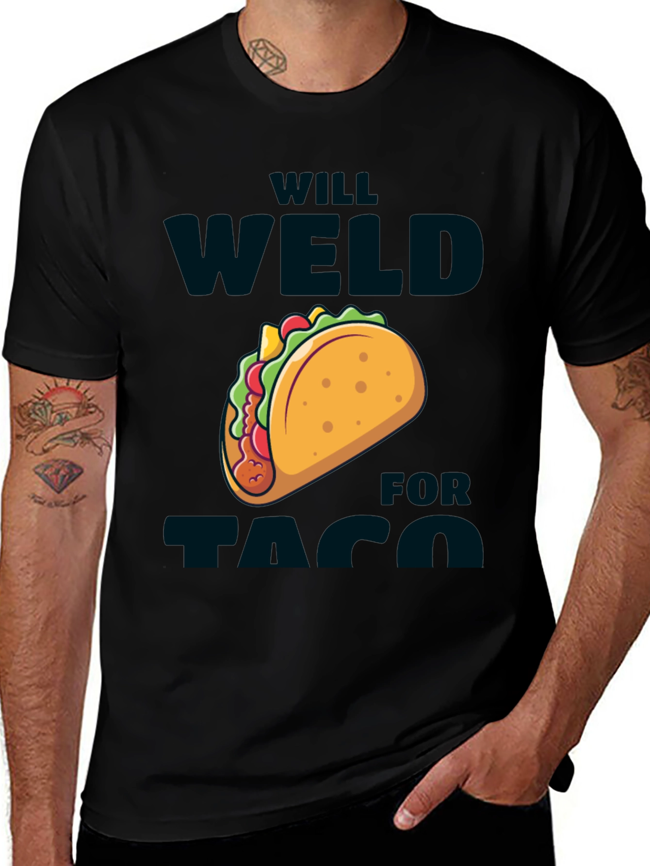 Variant 29 of Will Weld For Taco Graphic T-Shirt