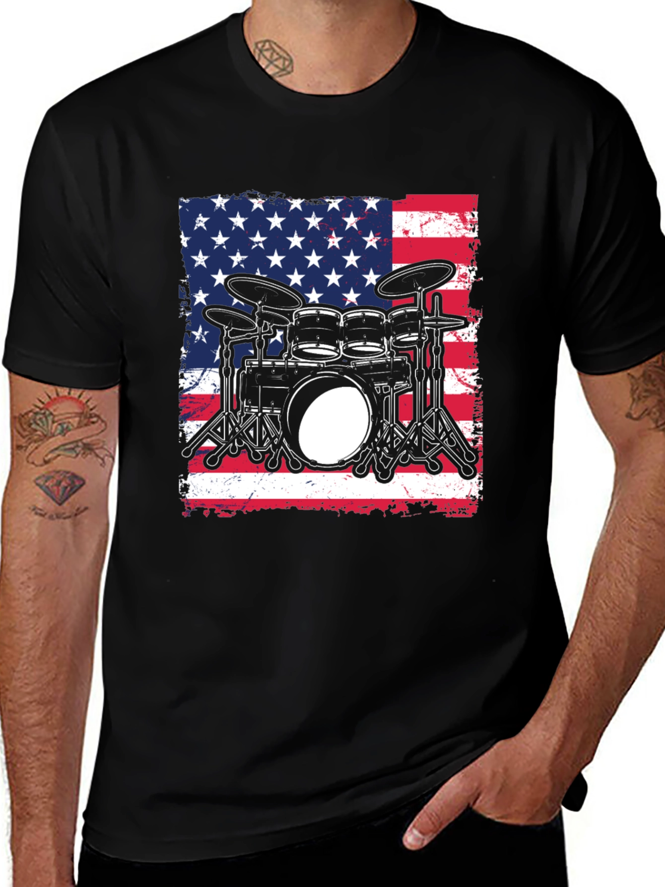 Variant 19 of Patriotic Drummer T-Shirt