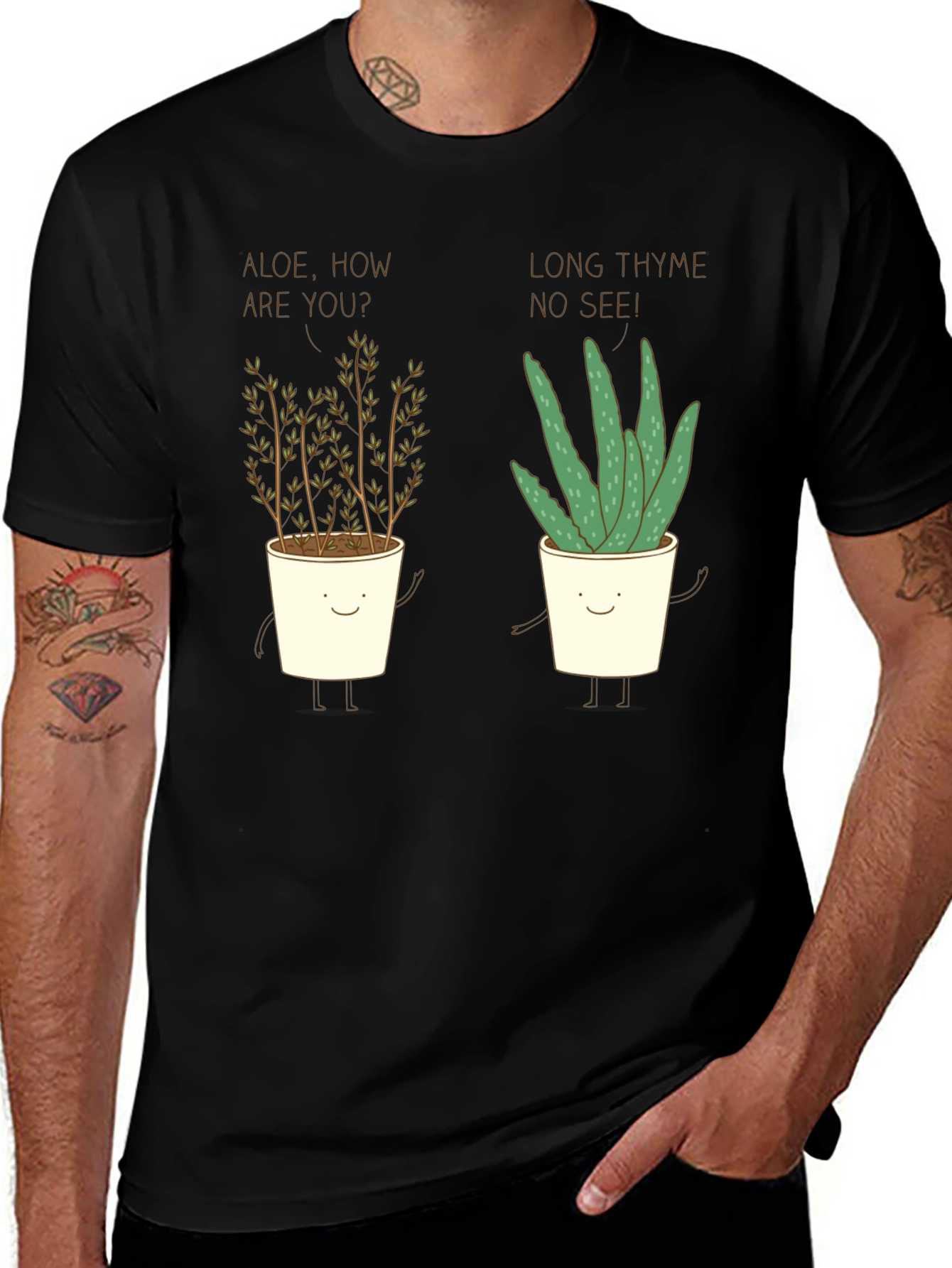 Variant 7 of Aloe & Thyme Funny Pun Graphic T-Shirt
