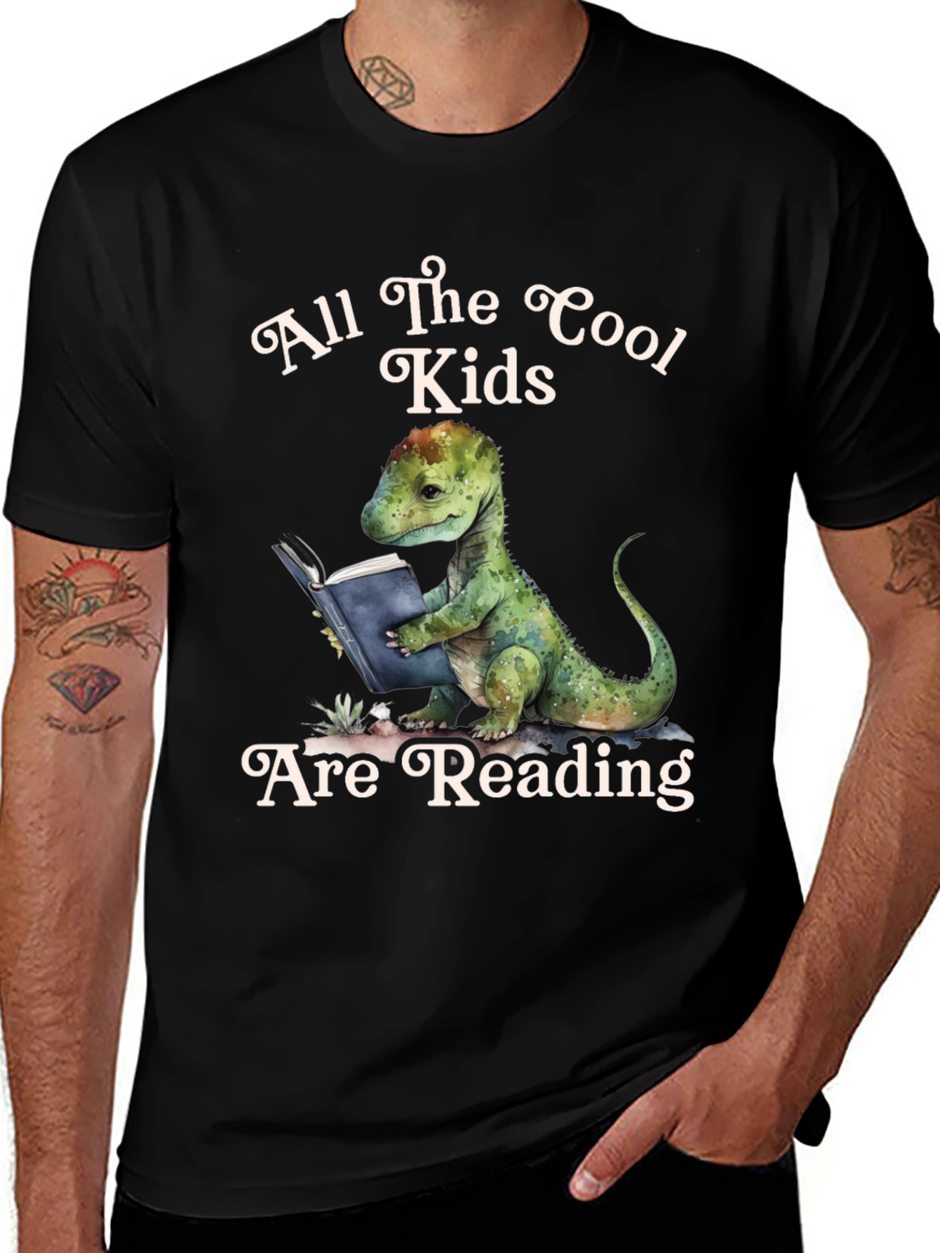 Variant 24 of Cool Kids Reading Dinosaur T-Shirt