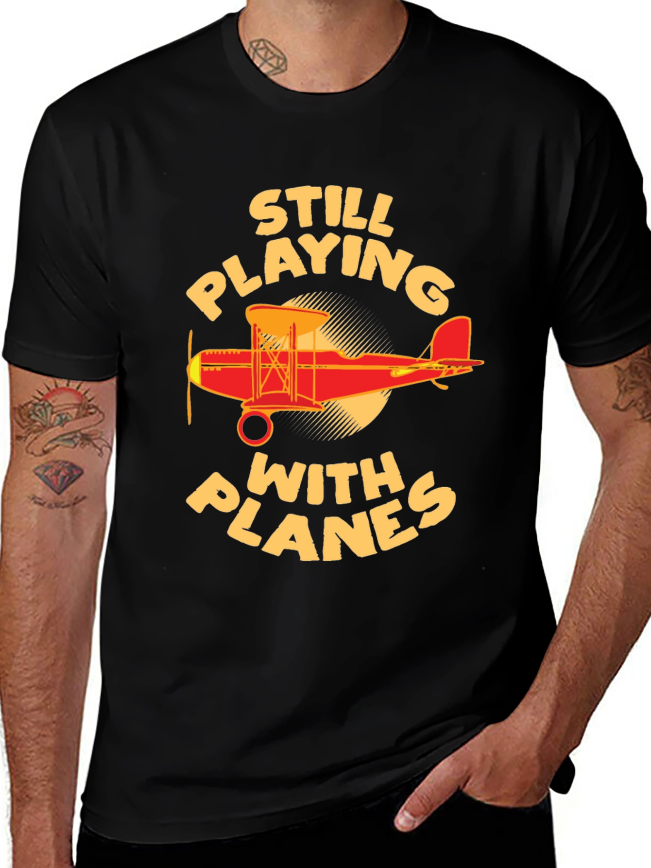 Variant 22 of Still Playing With Planes T-Shirt - Aviation Enthusiast Gift