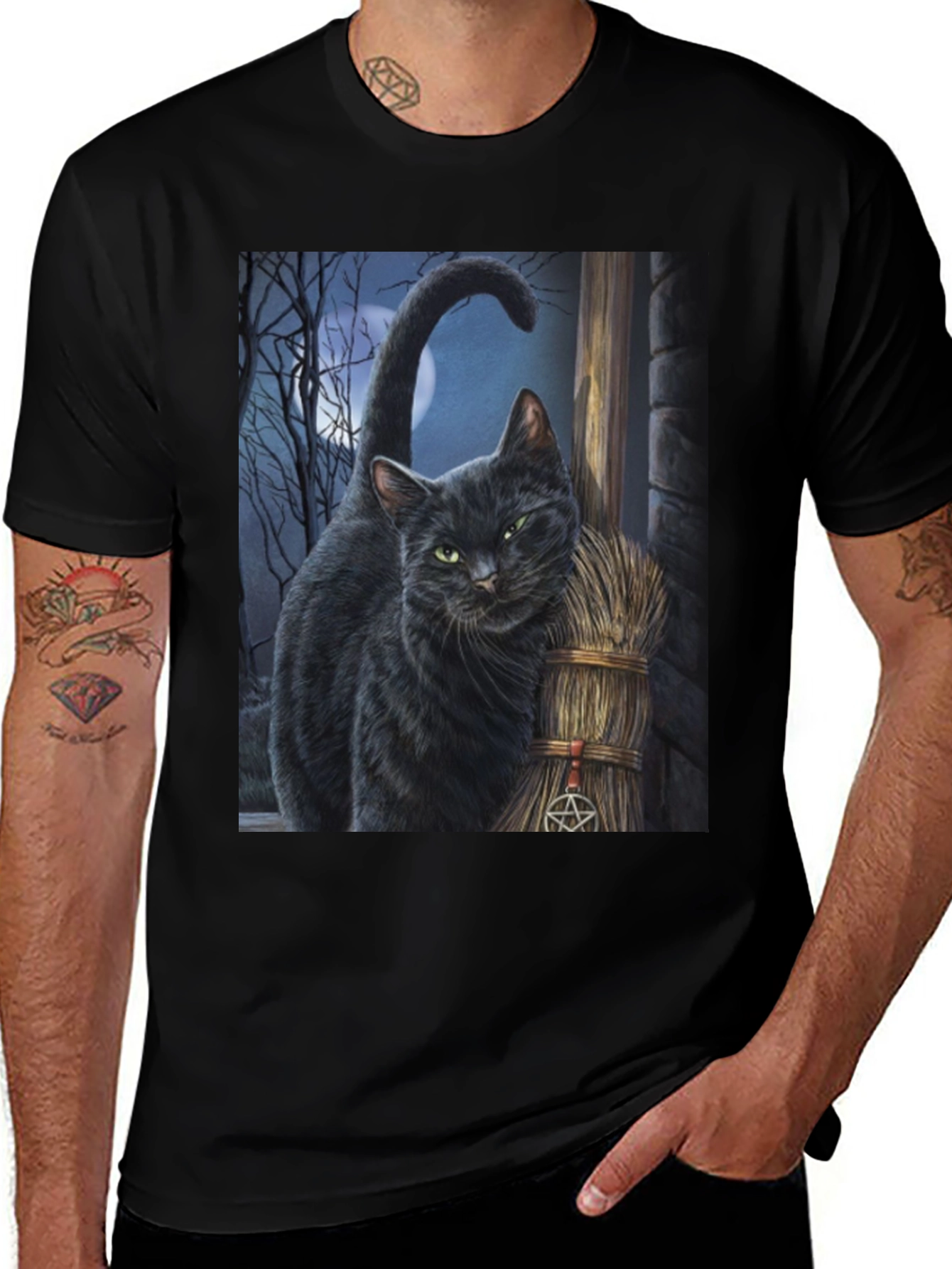 Variant 3 of Black Cat Witchcraft T-Shirt