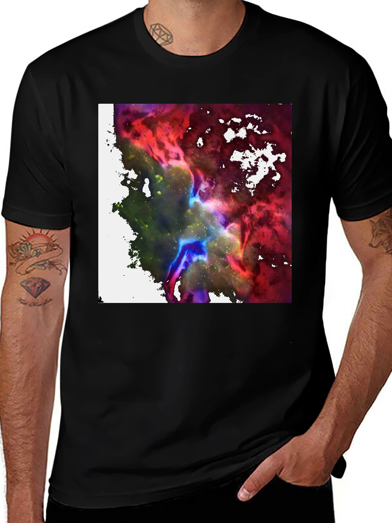 Nebula Graphic Black T-Shirt