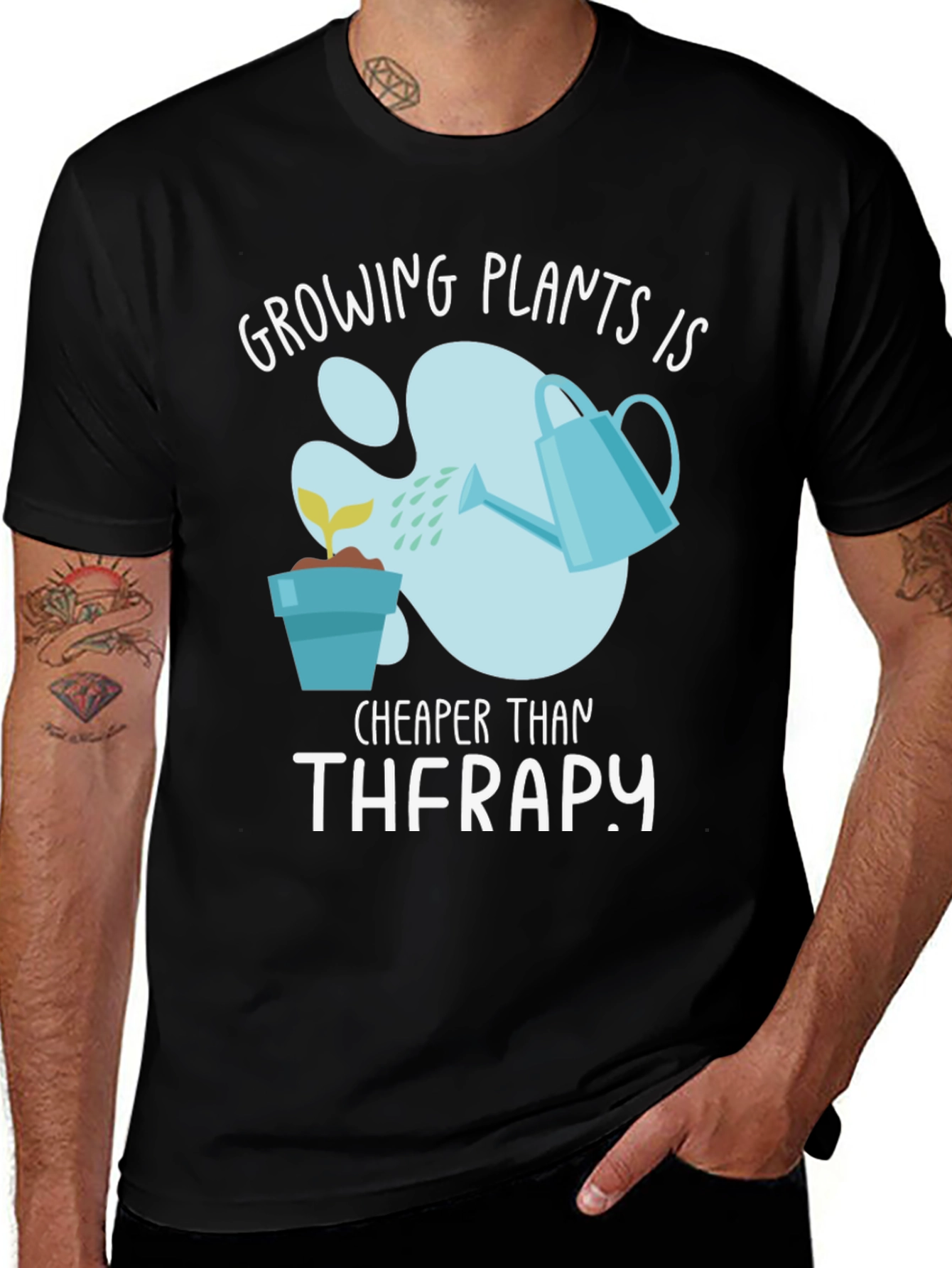 Variant 6 of Growing Plants Therapy Graphic T-Shirt