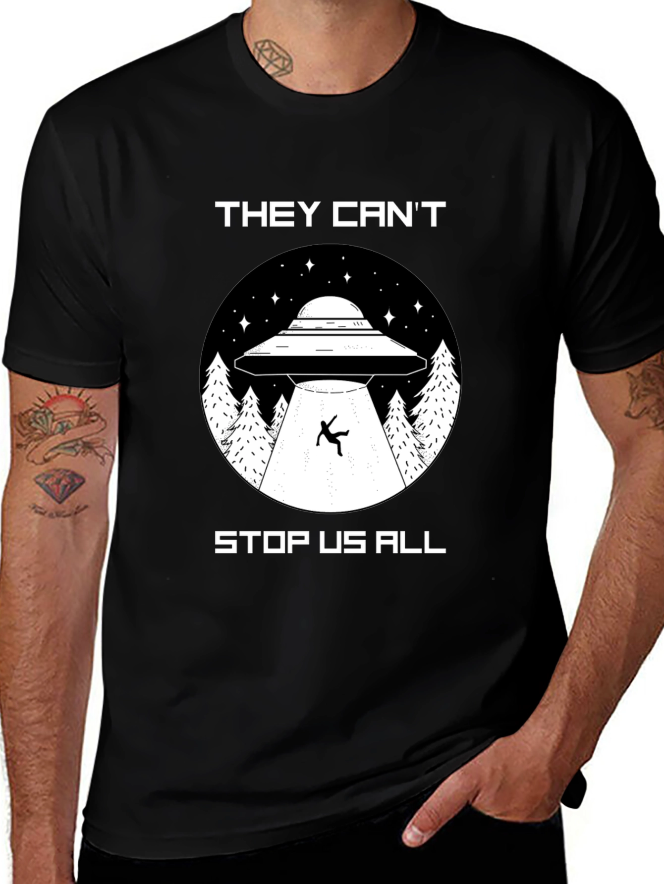 Variant 16 of They Can't Stop Us All UFO T-Shirt