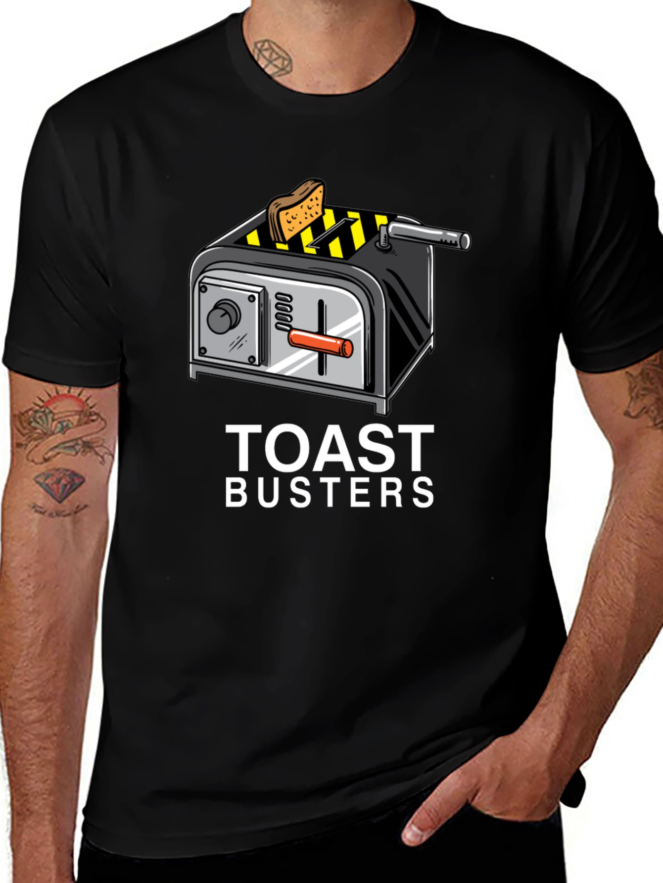 Variant 15 of Toast Busters Graphic Tee - Funny Breakfast Shirt