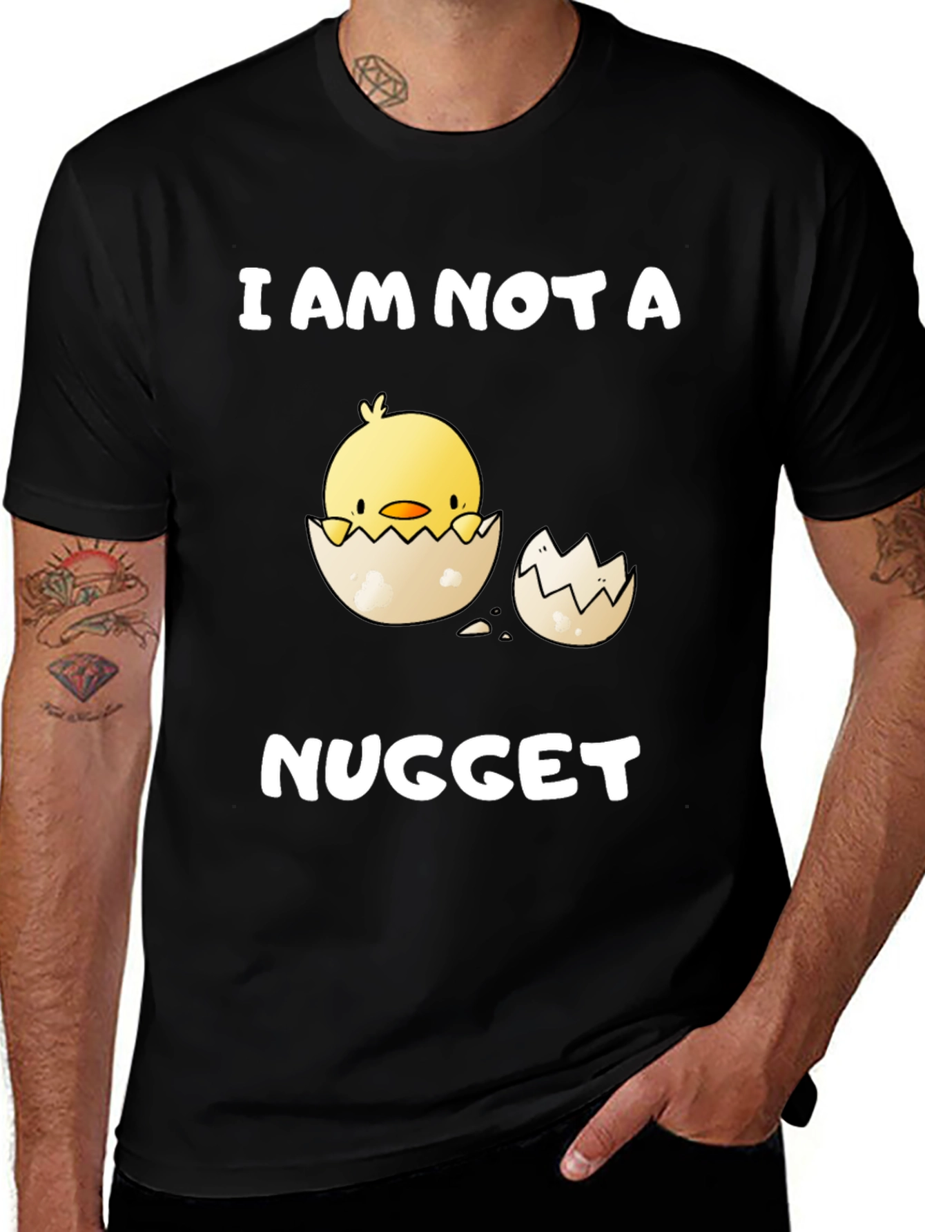 I Am Not a Nugget T-Shirt - Cute Chick Design