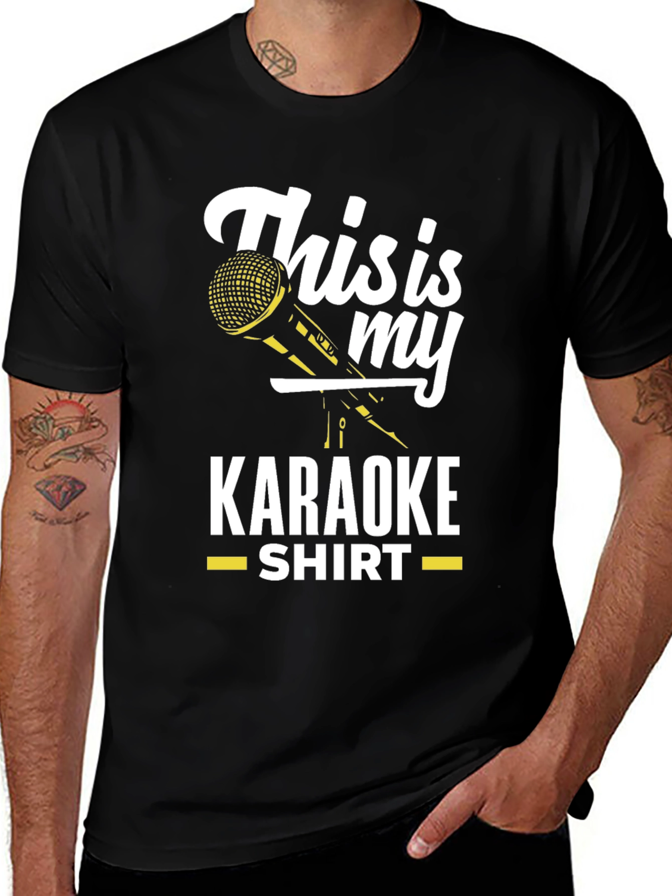Variant 5 of This Is My Karaoke Shirt - Black Graphic Tee