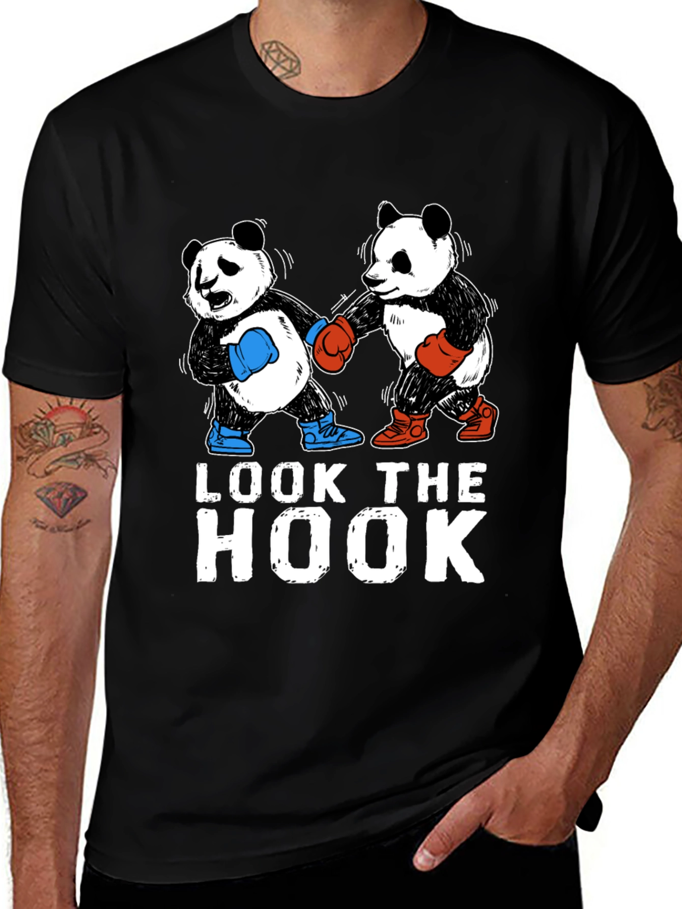 Variant 5 of Funny Panda Boxing T-Shirt
