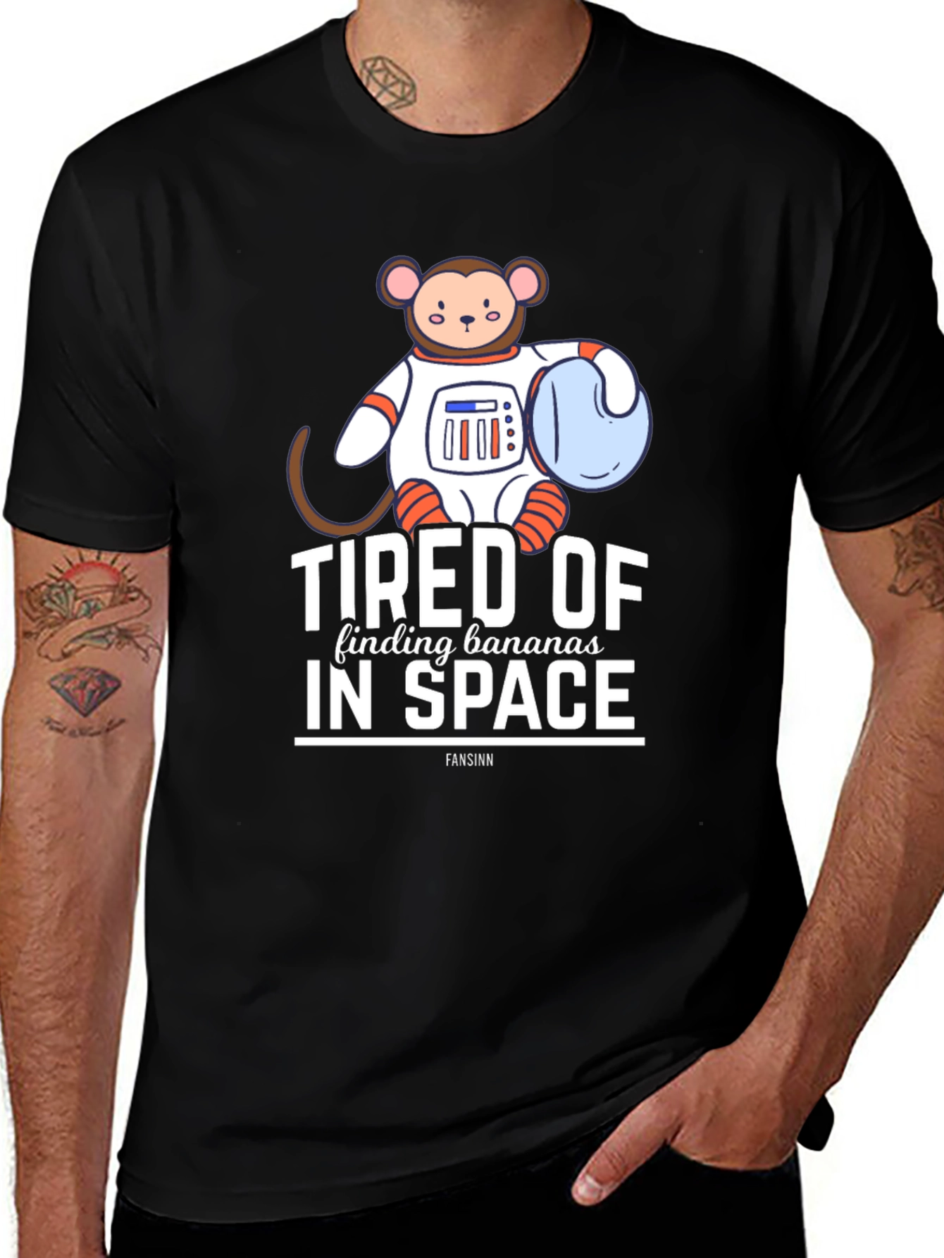 Variant 24 of Tired of Finding Bananas in Space T-Shirt