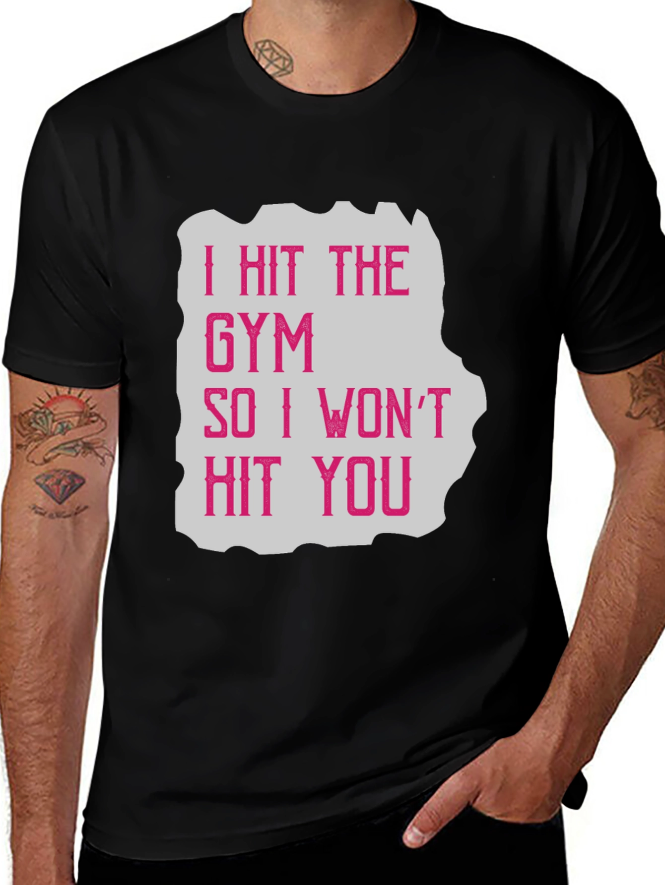 Variant 27 of Gym Motivation Graphic T-Shirt