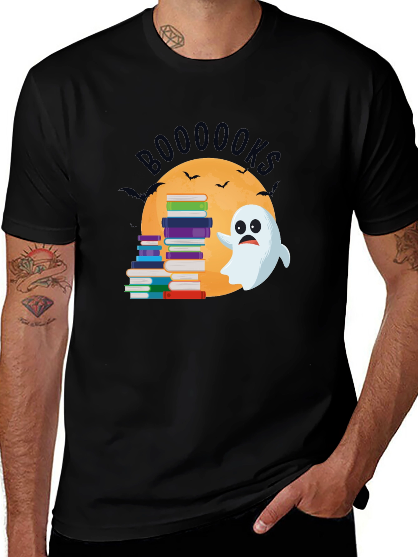 Booooks Ghost T-Shirt - Spooky Reader Tee