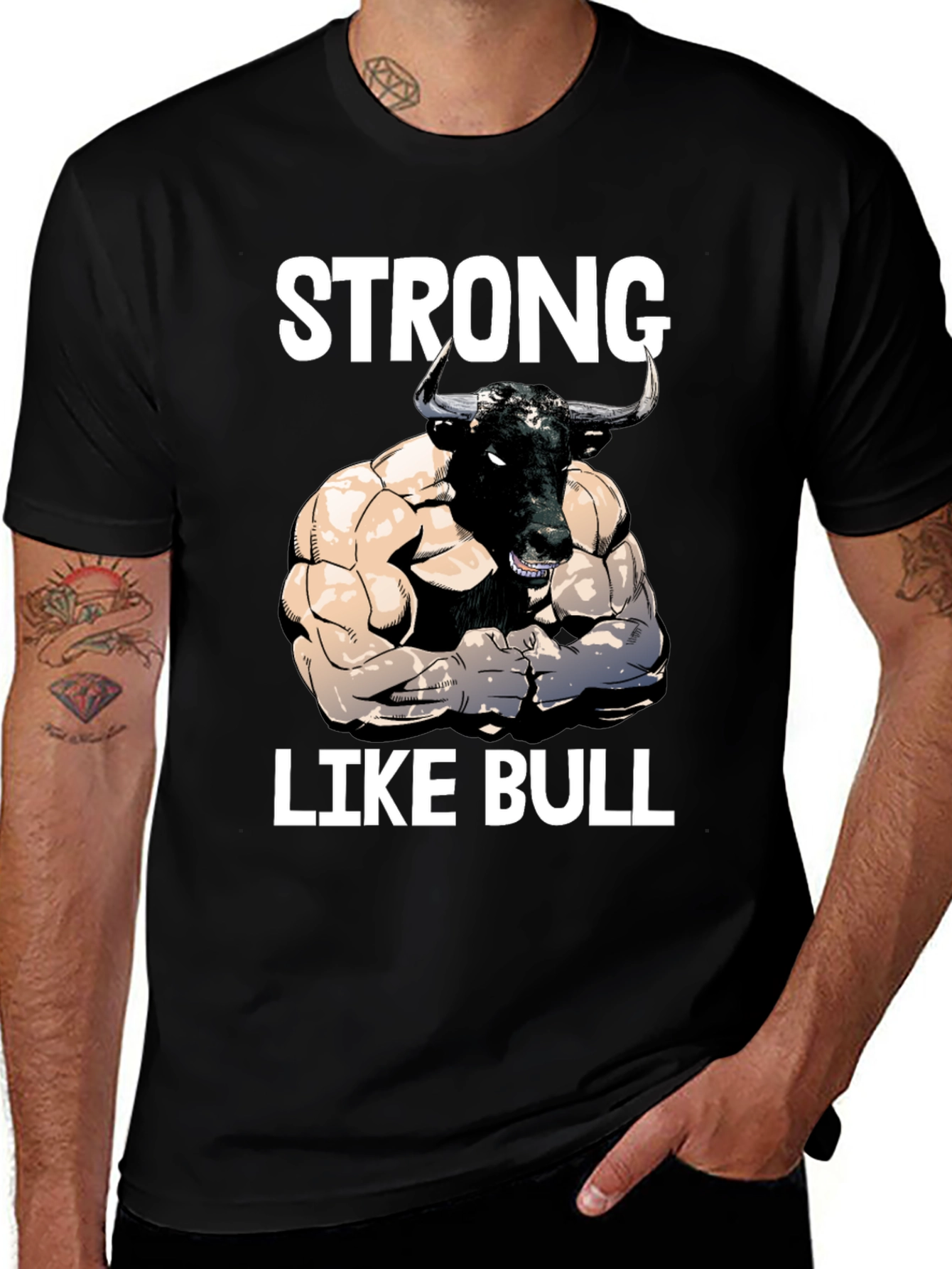 Variant 29 of Strong Like Bull Graphic T-Shirt