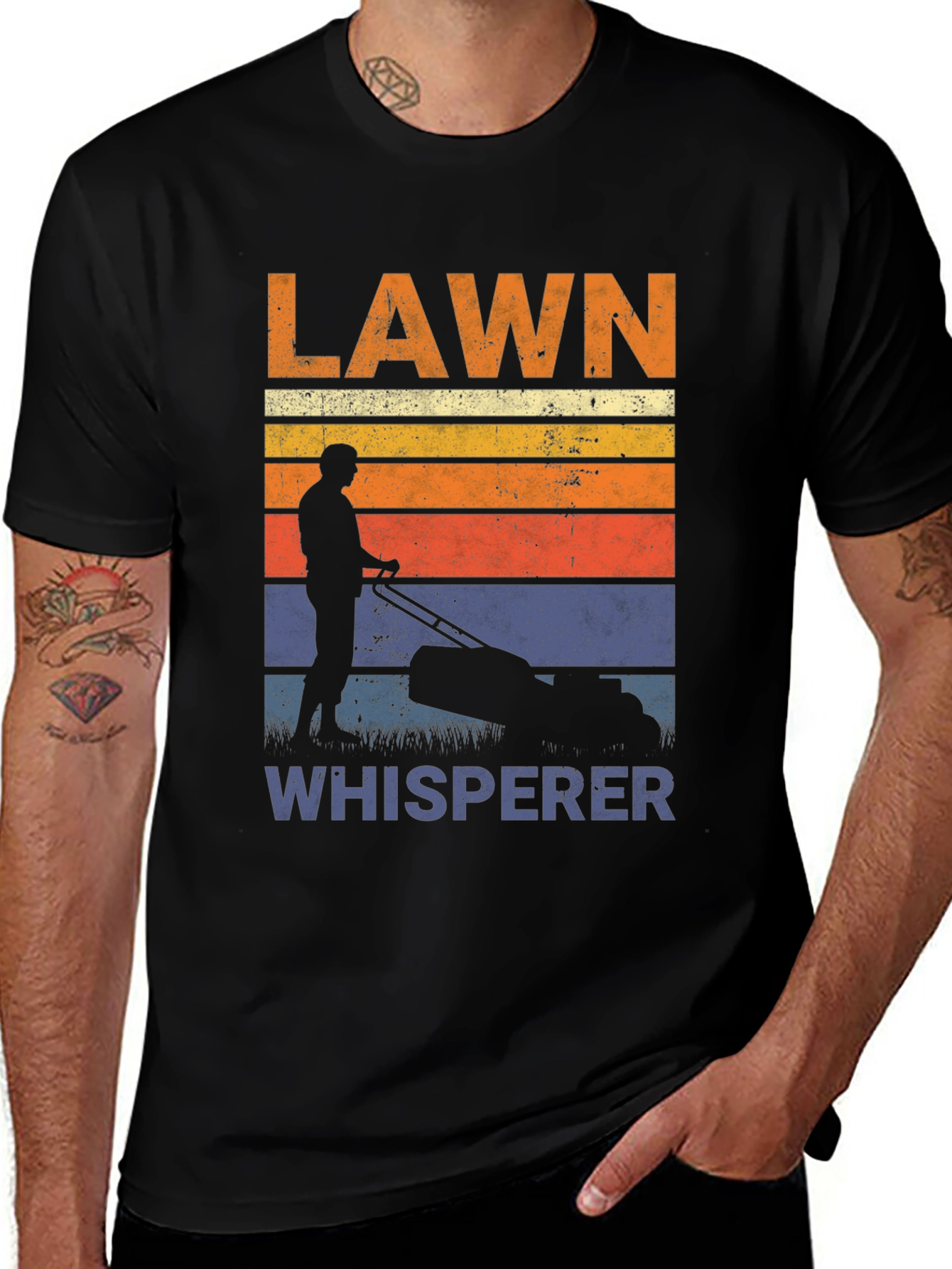 Variant 17 of Lawn Whisperer Graphic Tee - Mowing Humor