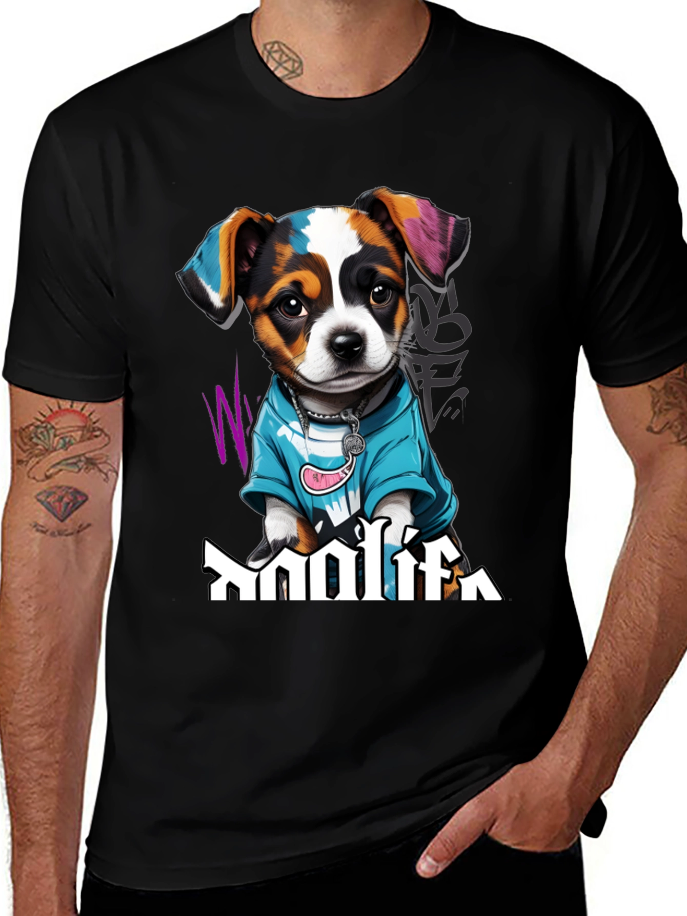 Variant 12 of Dog Life Graphic Tee - Urban Pup Style