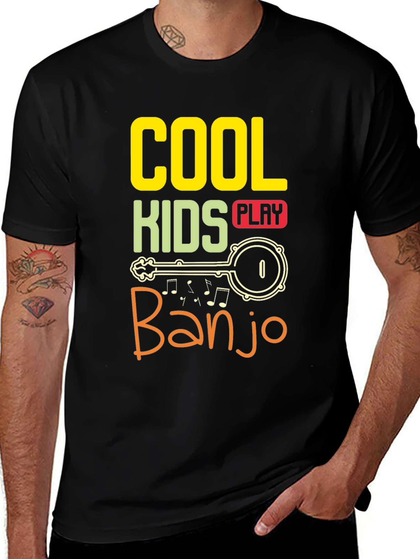 Variant 27 of Cool Kids Play Banjo T-Shirt