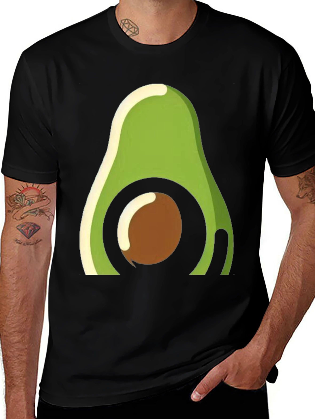 Variant 7 of Avocado Graphic Tee - Trendy Fruit Lover's Shirt