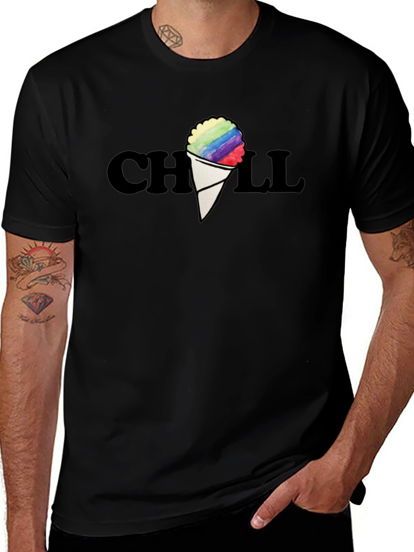 Variant 2 of Chill Rainbow Shave Ice T-Shirt