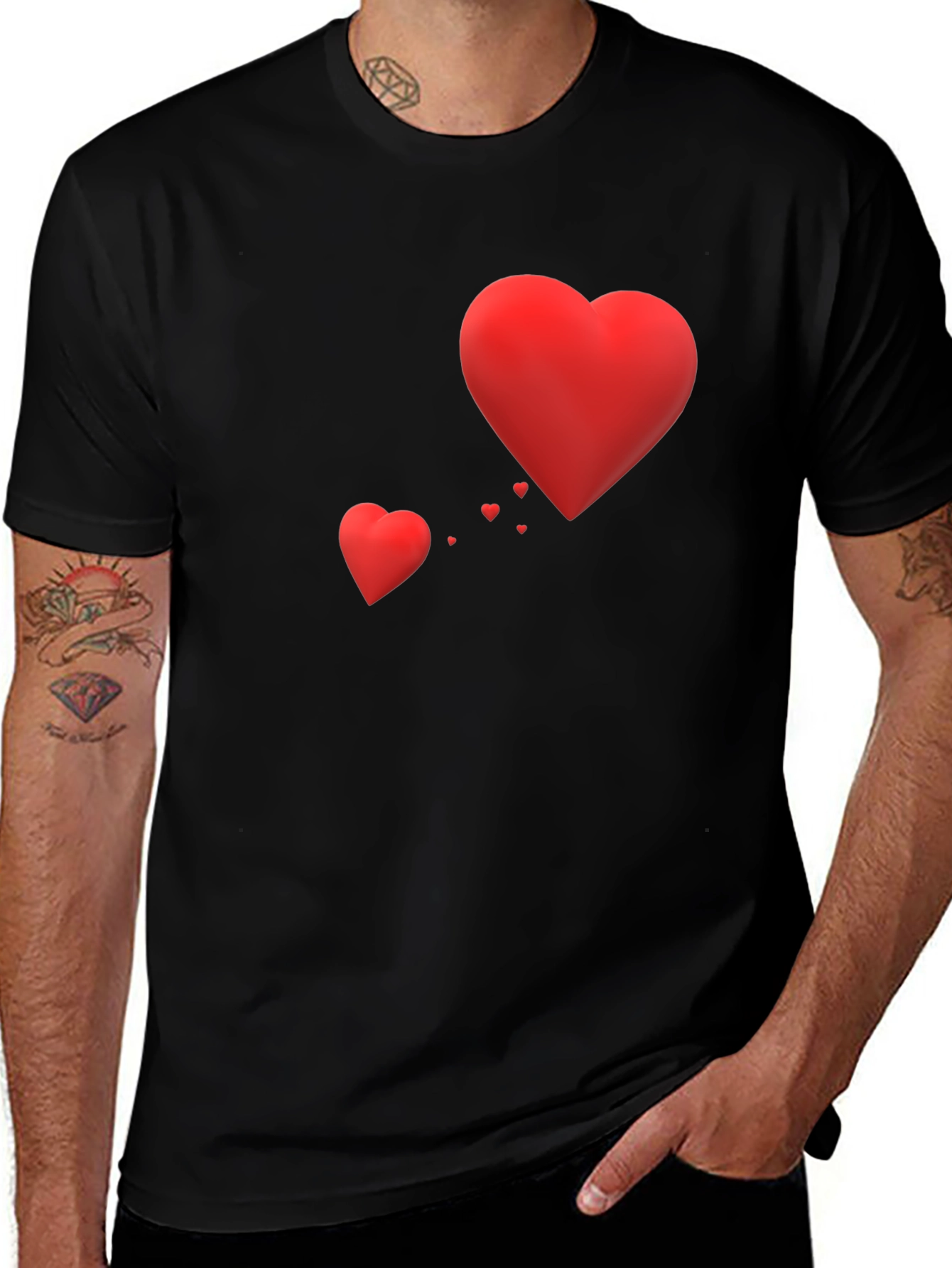 Heart Graphic T-Shirt - Valentine's Day