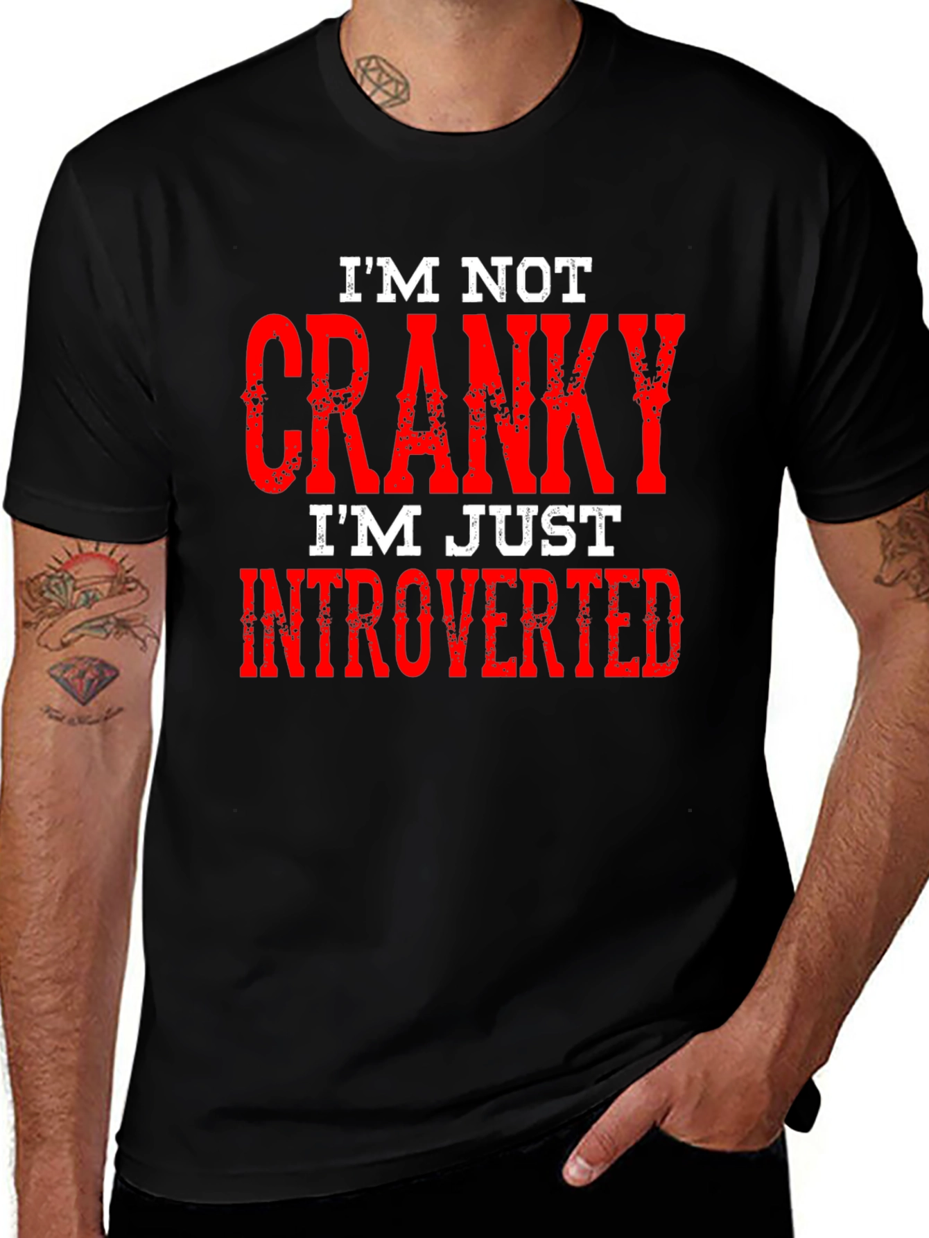 Variant 22 of Introverted Humor T-Shirt