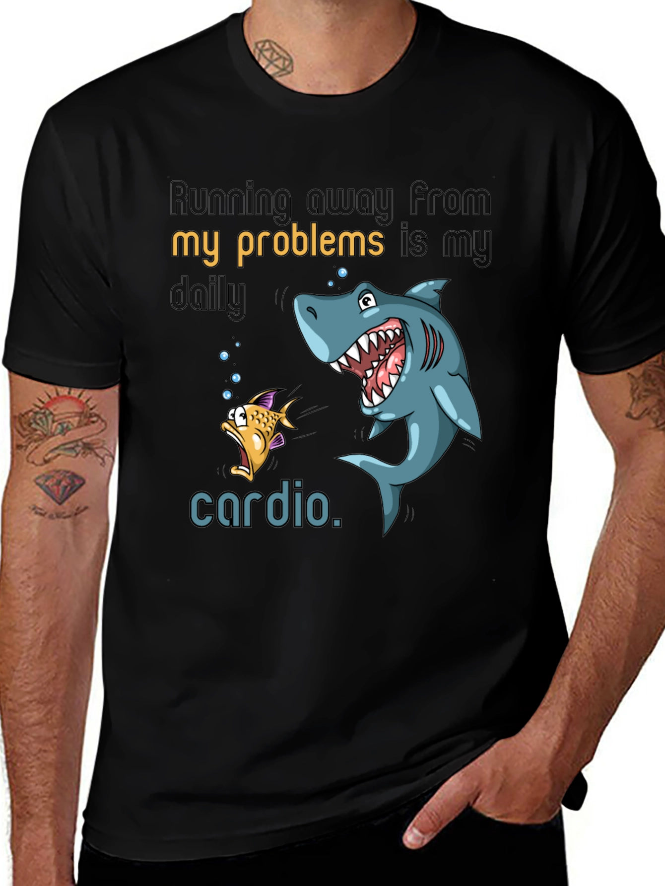 Variant 22 of Running From Problems Cardio T-Shirt
