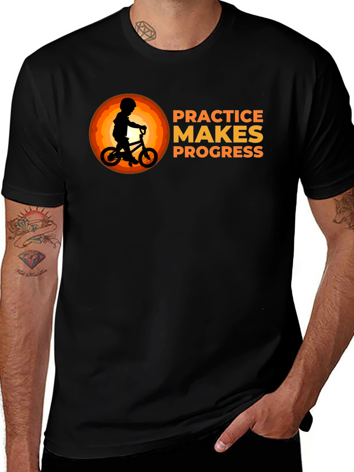 Variant 9 of Practice Makes Progress Graphic T-Shirt