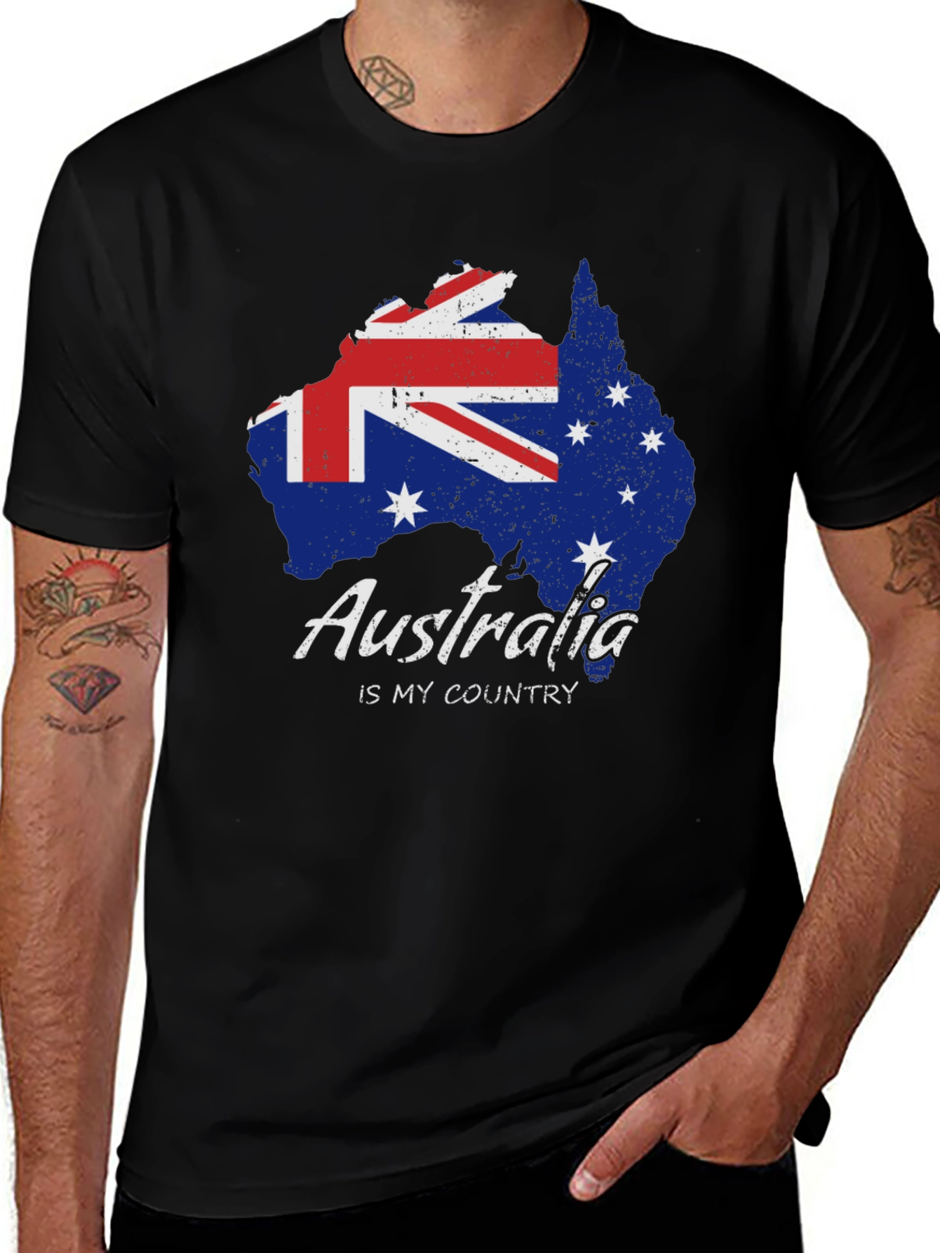 Australia Map Flag T-Shirt - Country Pride Tee