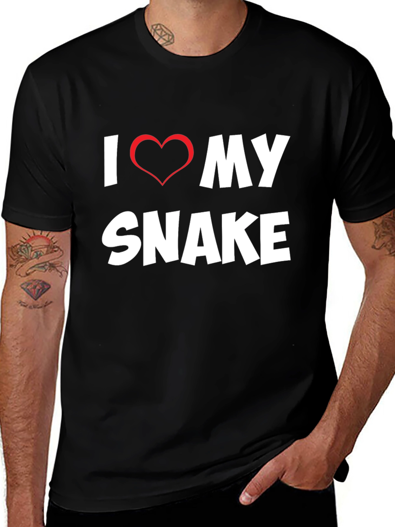 Variant 29 of I Love My Snake T-Shirt