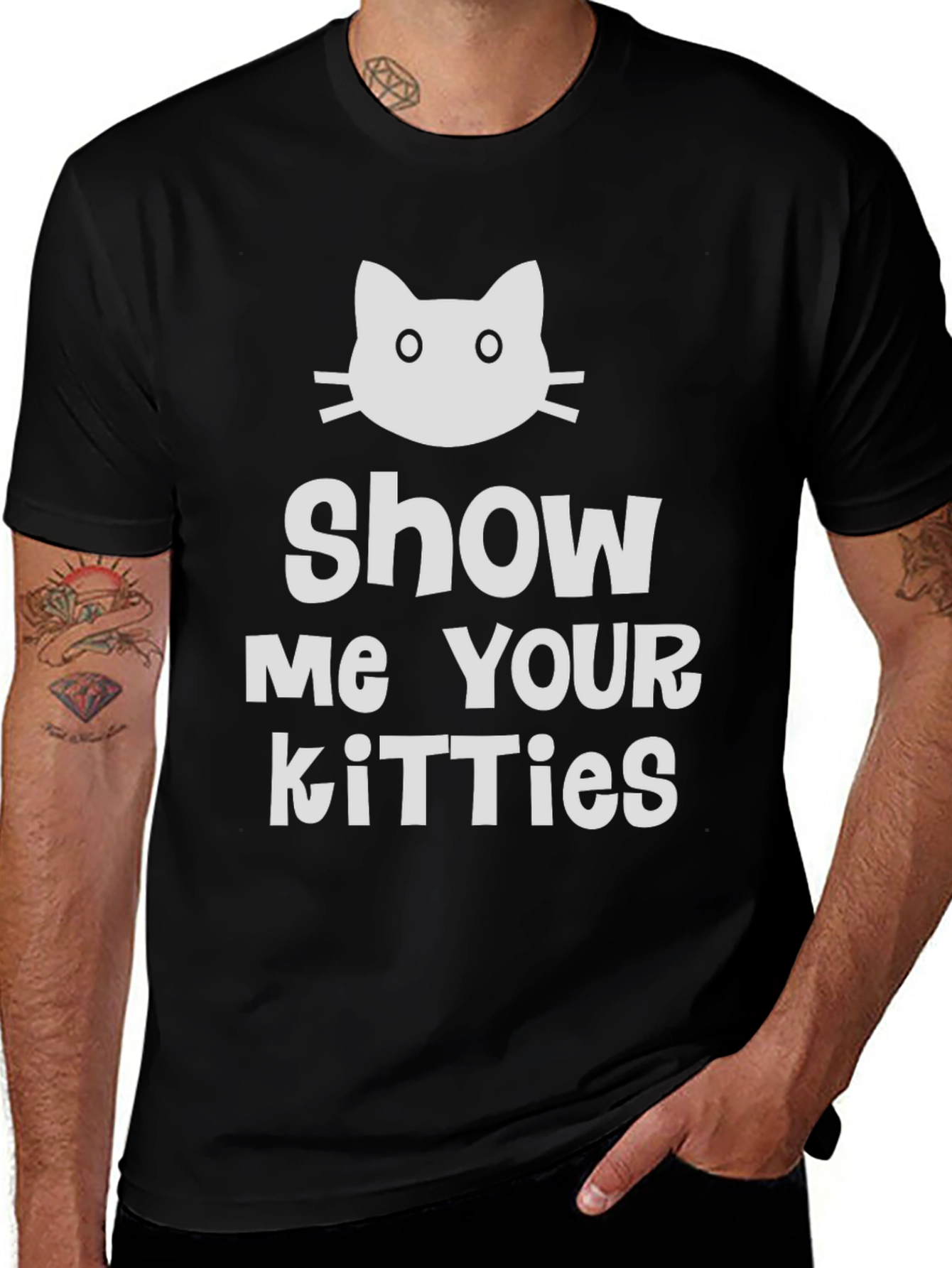 Variant 8 of Show Me Your Kitties T-Shirt - Novelty Cat Tee