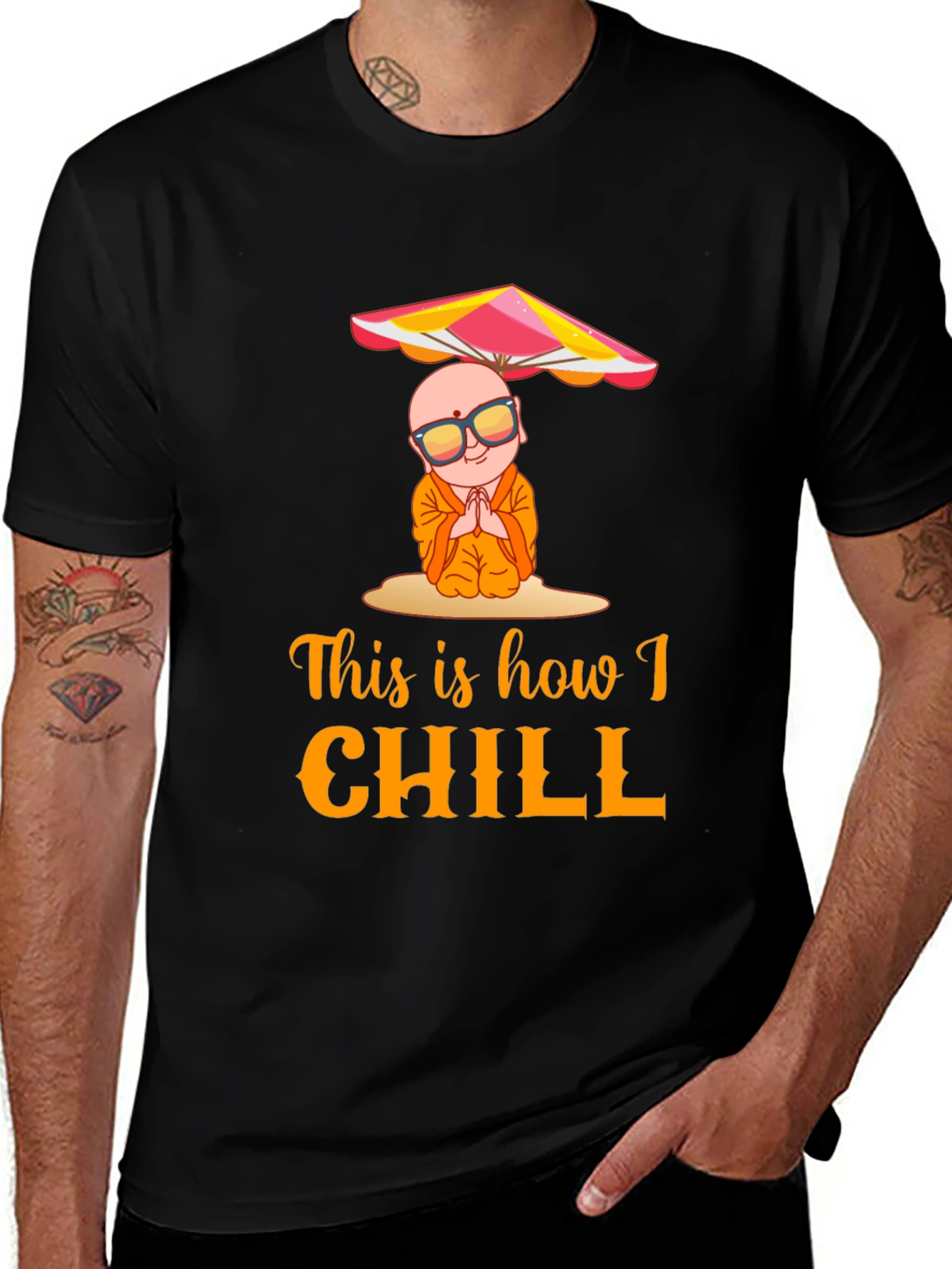 Chill Monk Graphic T-Shirt
