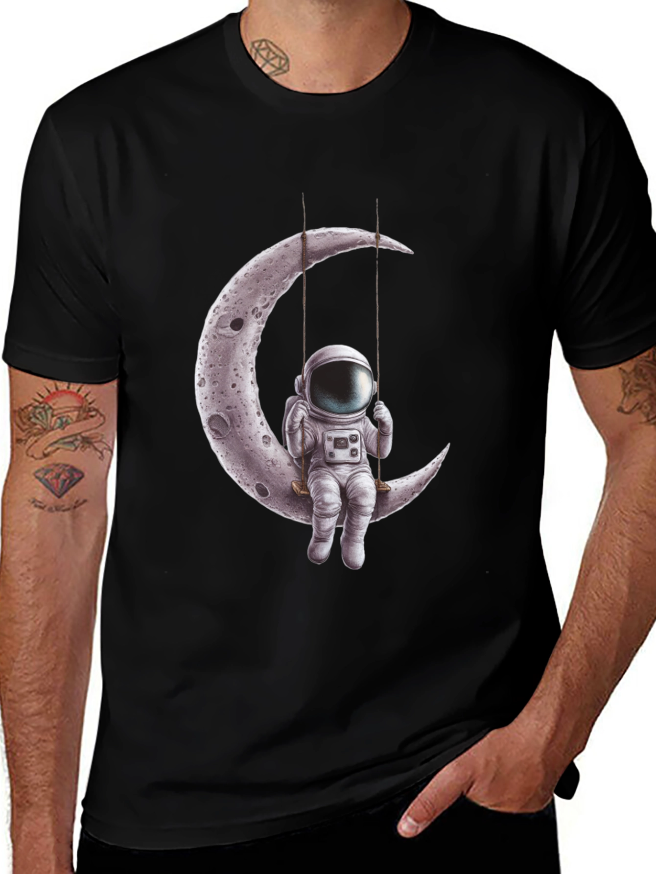 Variant 30 of Astronaut Moon Swing Graphic Tee